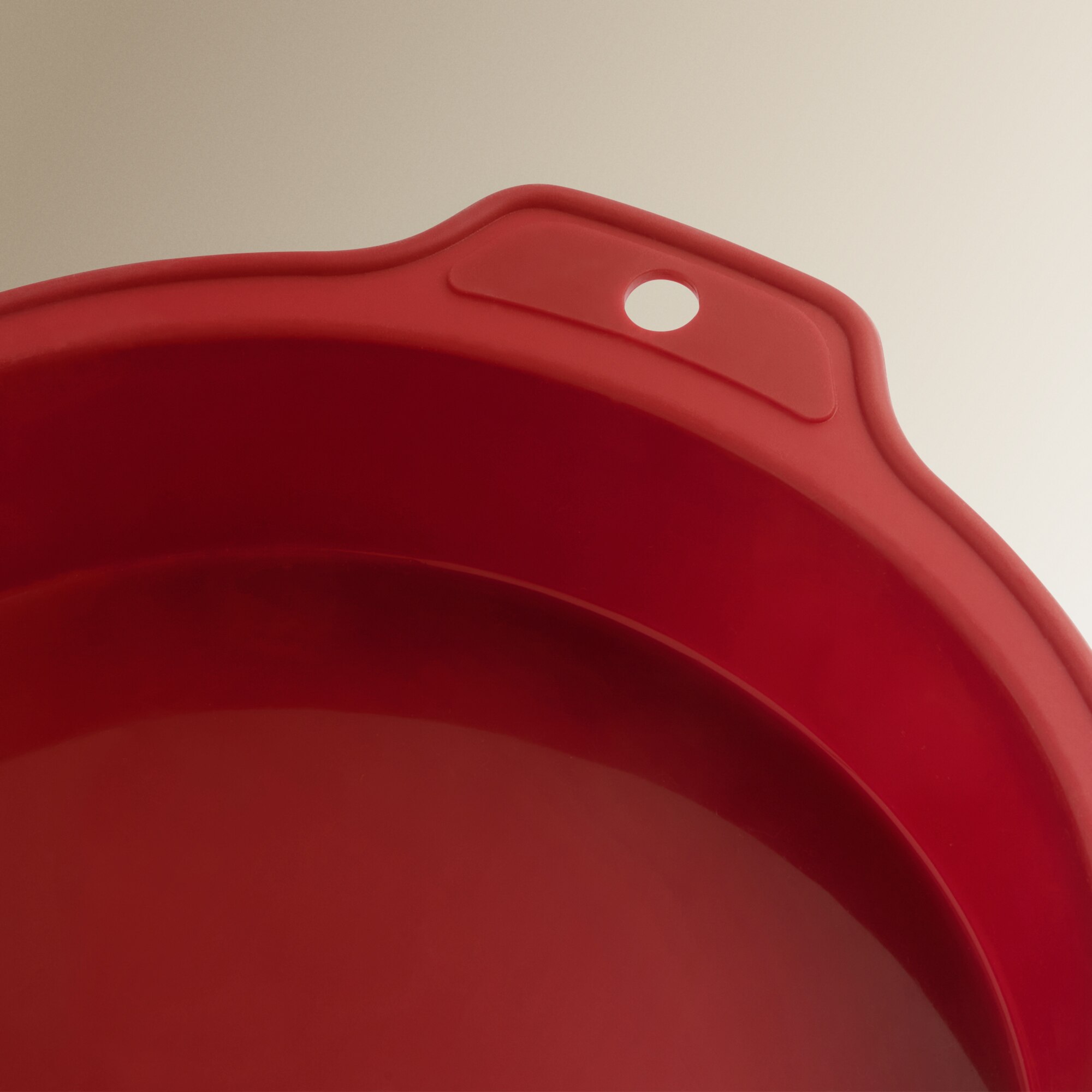 Molde redondo de silicona 24 cm Basics El Corte Inglés Rojo-3