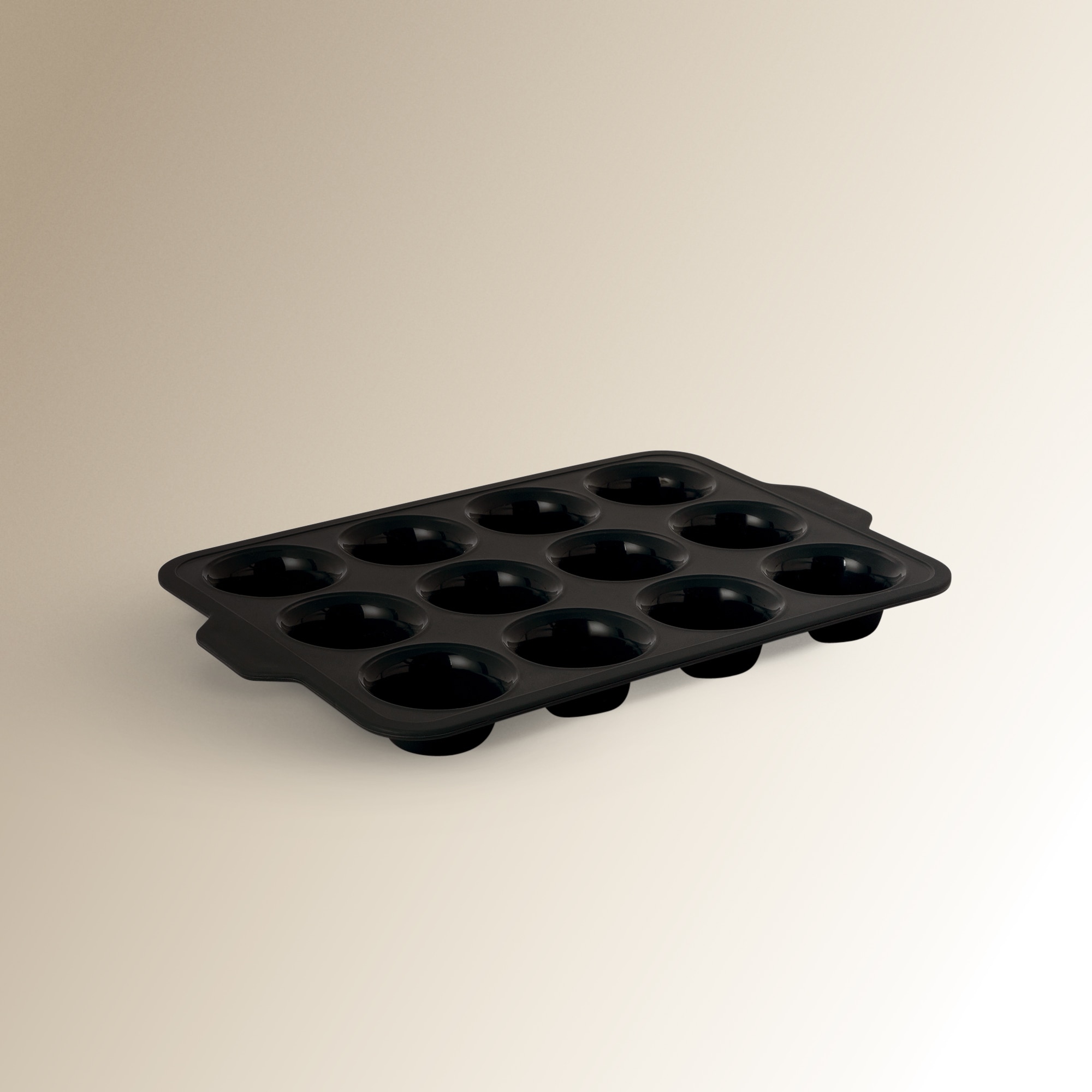 Molde de silicone para 12 madalenas Cinzento-escuro-1