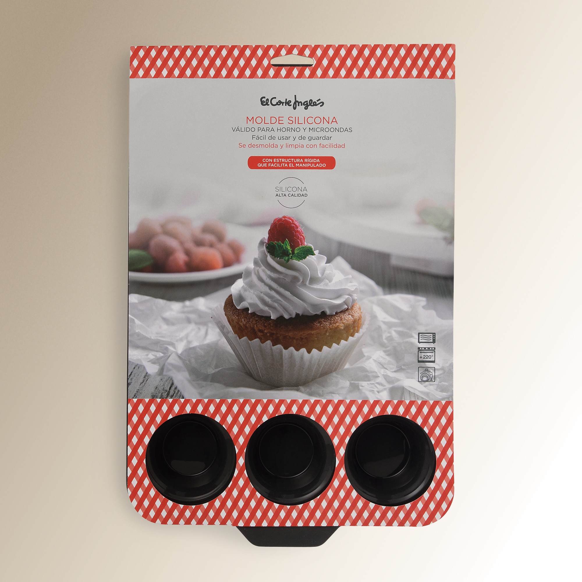 Molde de silicone para 12 madalenas Cinzento-escuro-2