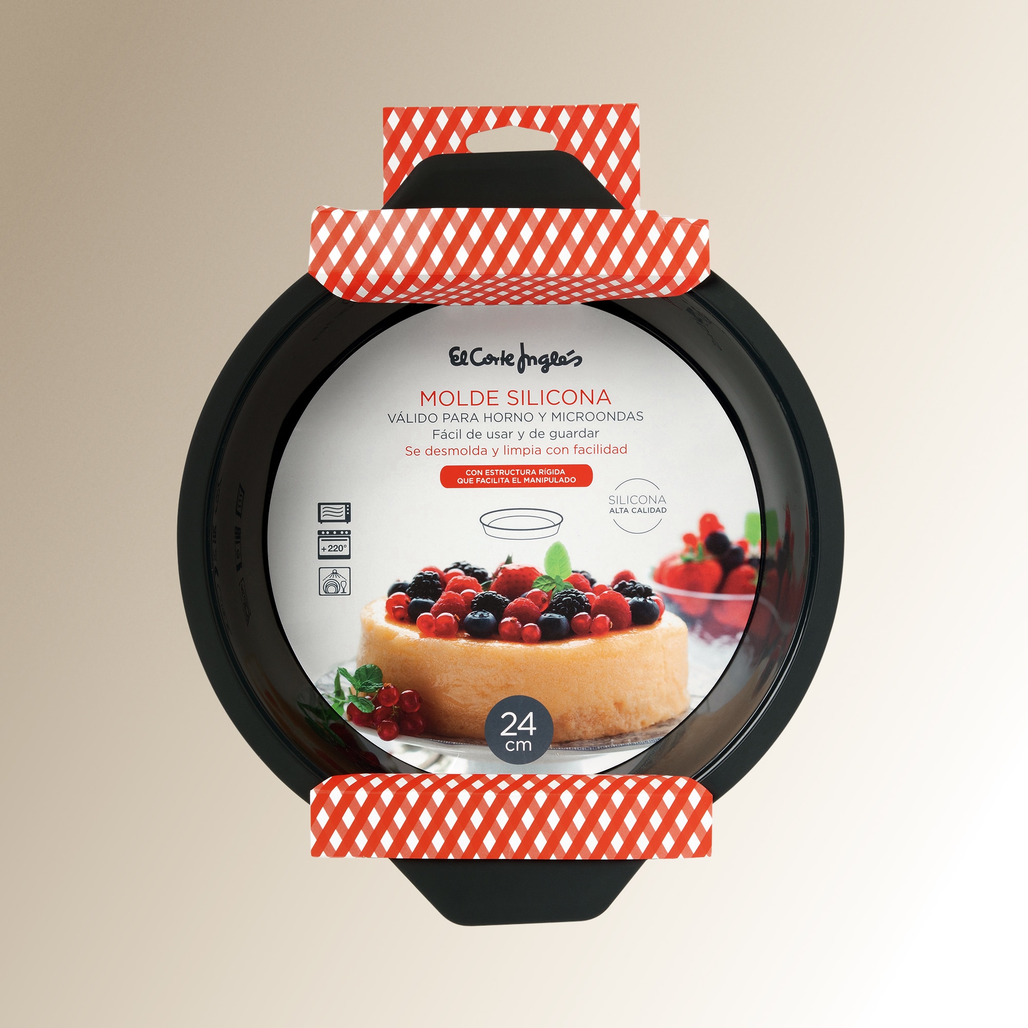 Molde redondo de silicone Cinzento-escuro-1