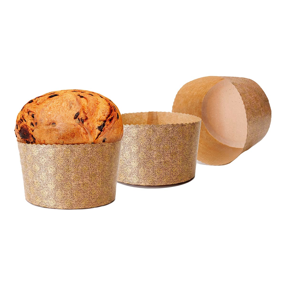 Imagem 0 de Conjunto de 5 moldes descartáveis para Panettones