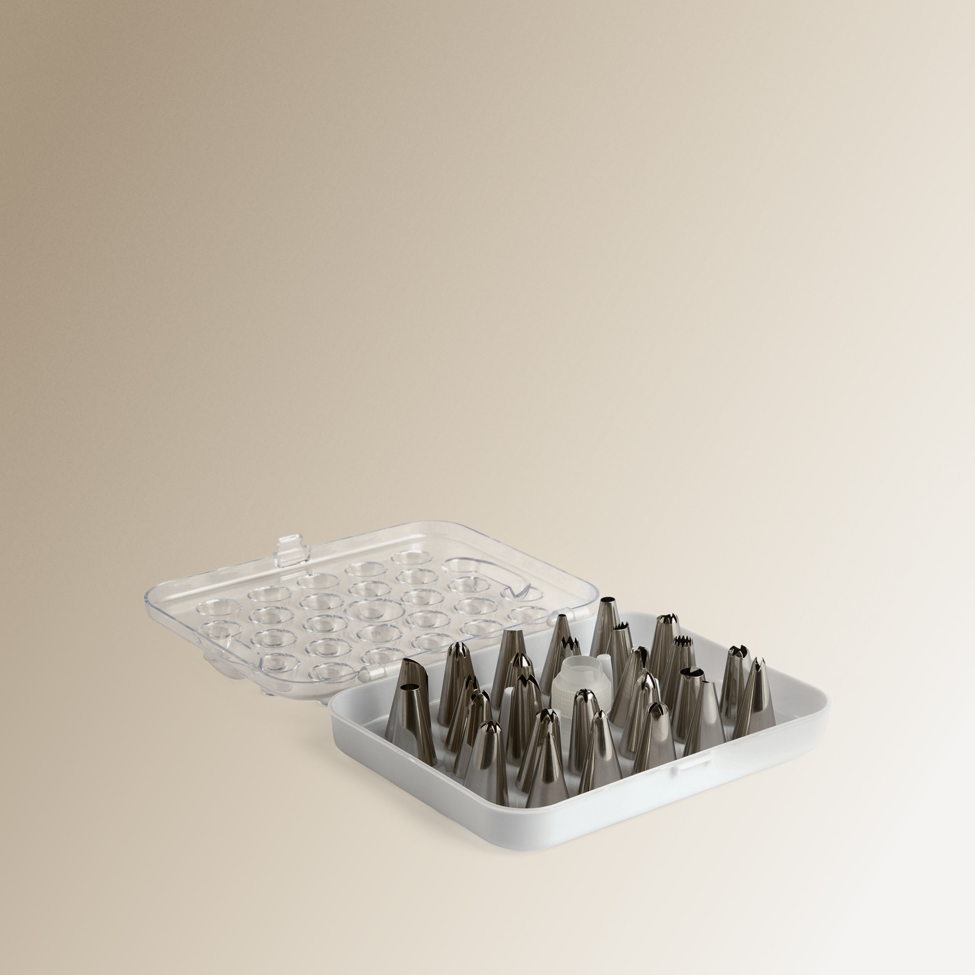 Conjunto de 26 boquilhas + adaptador Transparente-1