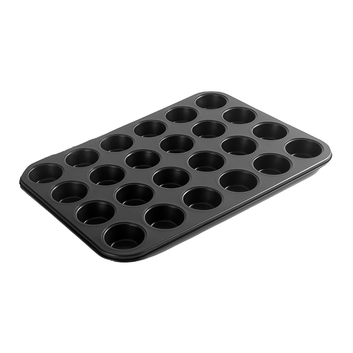 Molde para 24 mini muffins Moka Preto-1