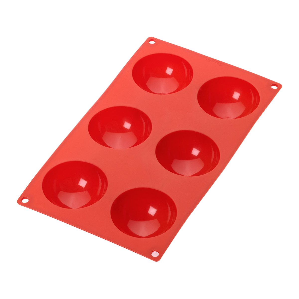 Molde multicavidades Semiesfera Vermelho-1