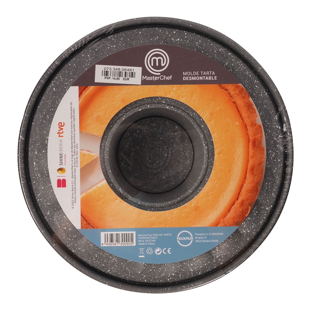 Molde desmontable 24 cm para tarta Masterchef Piedra-5