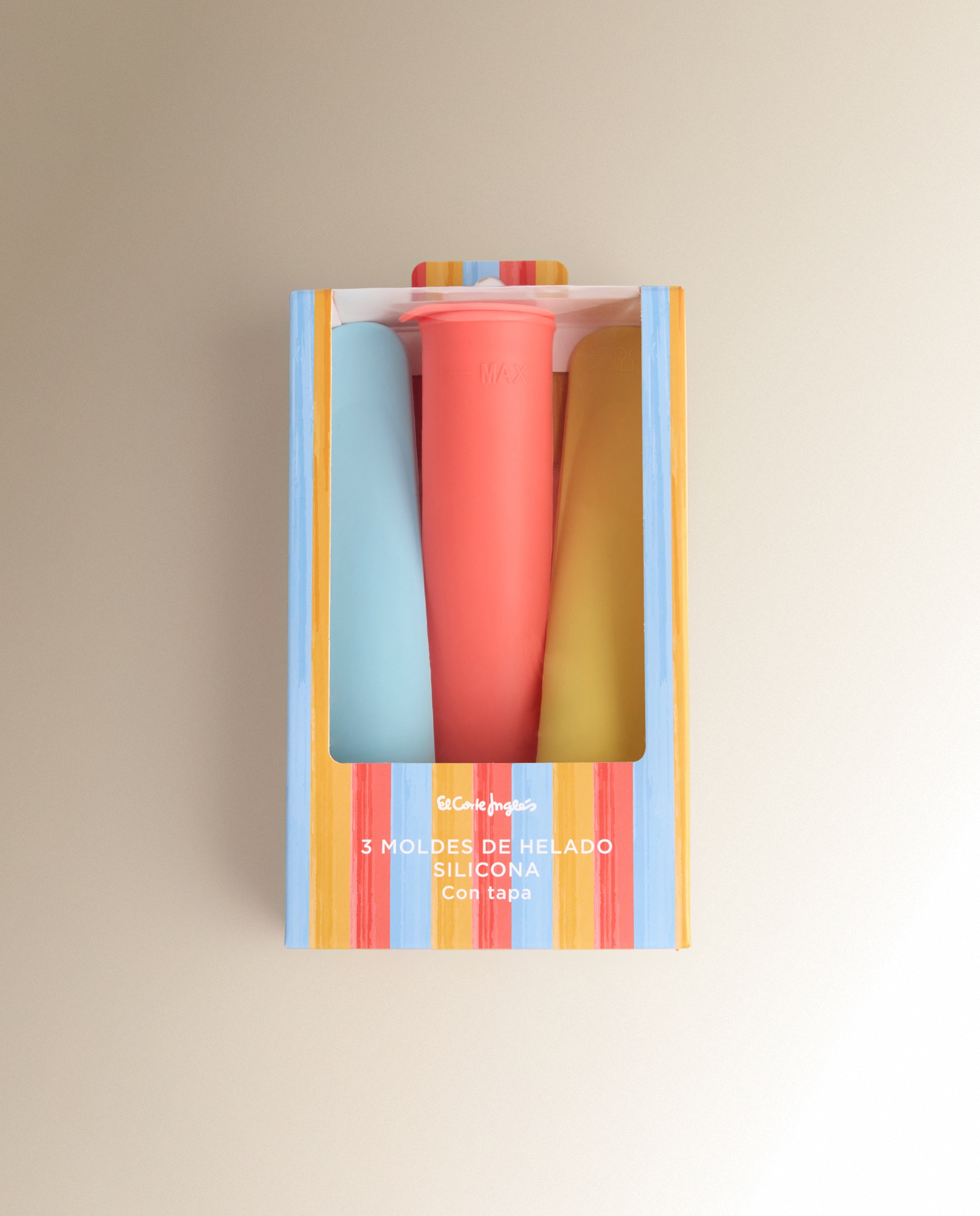 Conjunto de 3 Formas de Gelado Multicolor-3