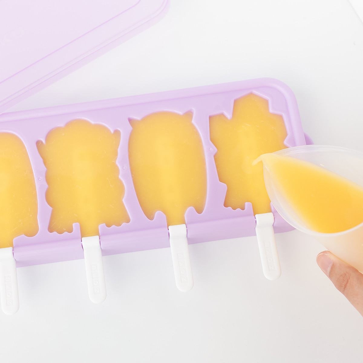 Molde para 4 Gelados Monster Lilás-9