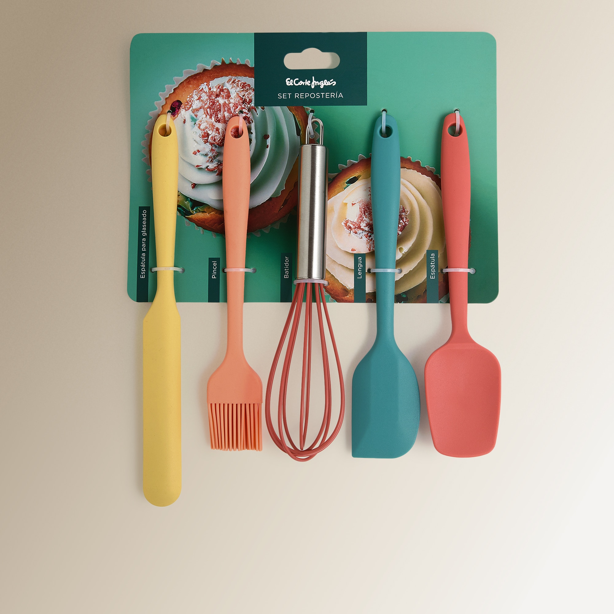 Conjunto de 5 Utensílios de Confeitaria Infantil Multicolor-3