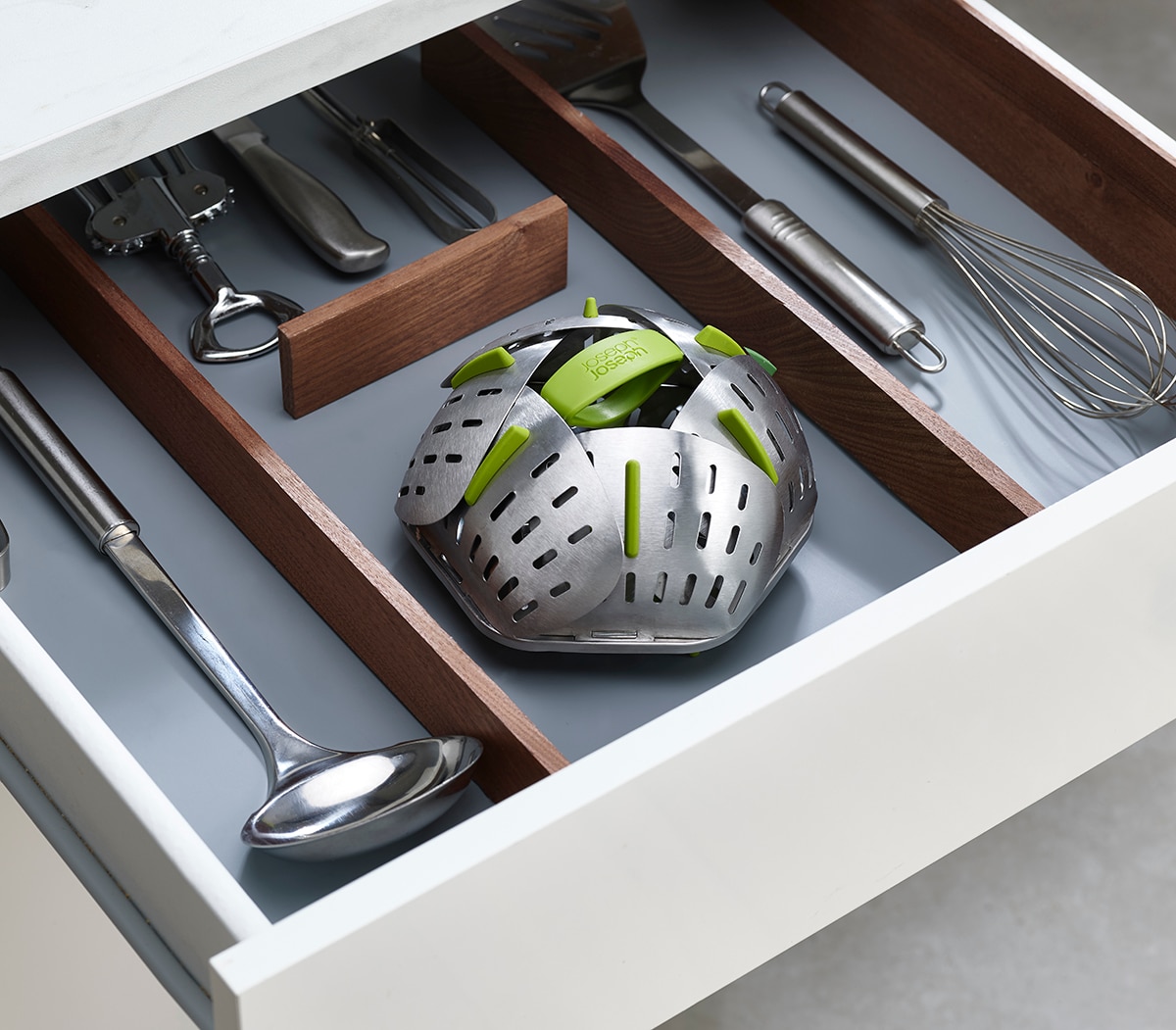 Cesta de Vapor Dobrável Bloom Aço-10