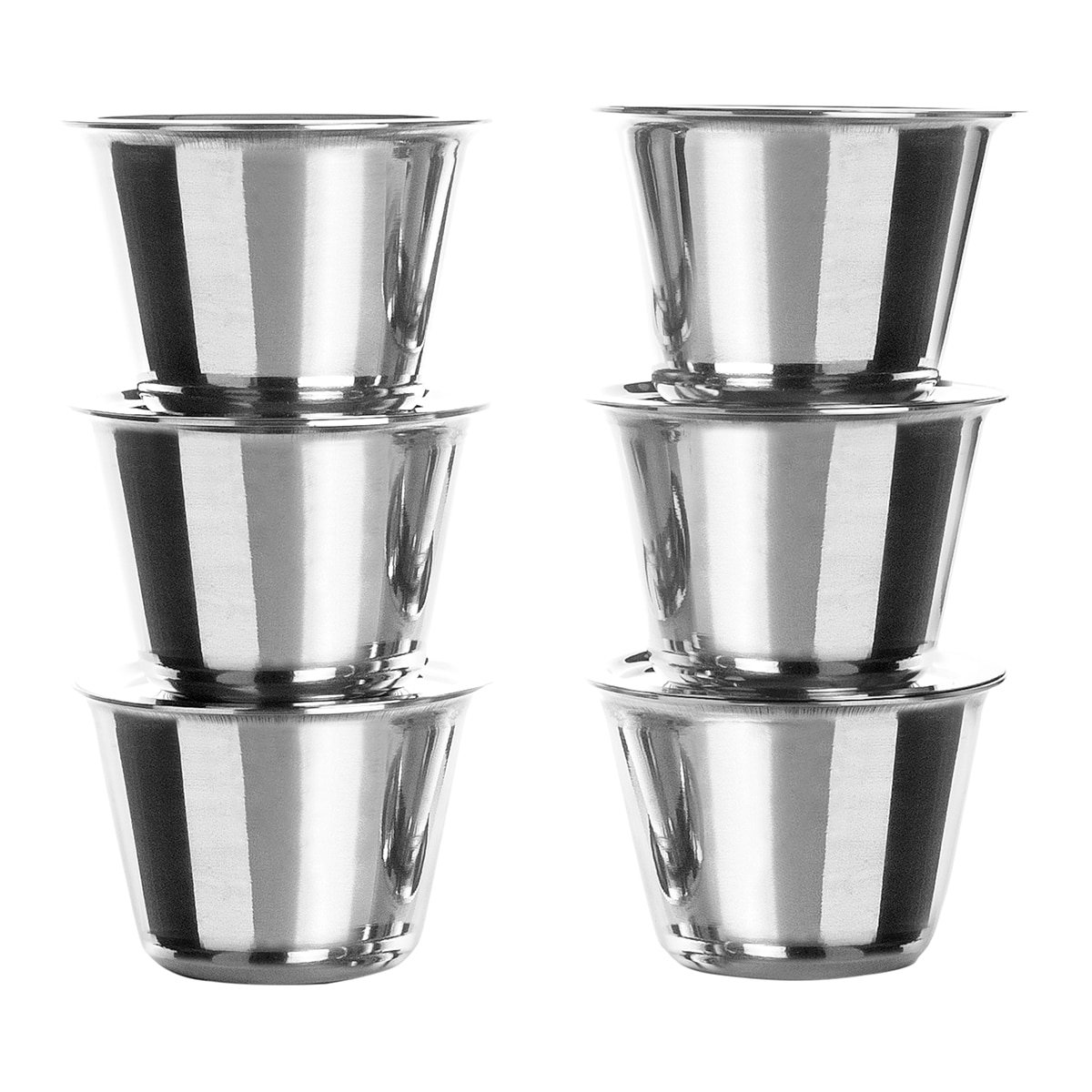 Conjunto de 6 Tampas para Moldes de Pudim Flan Aço-2