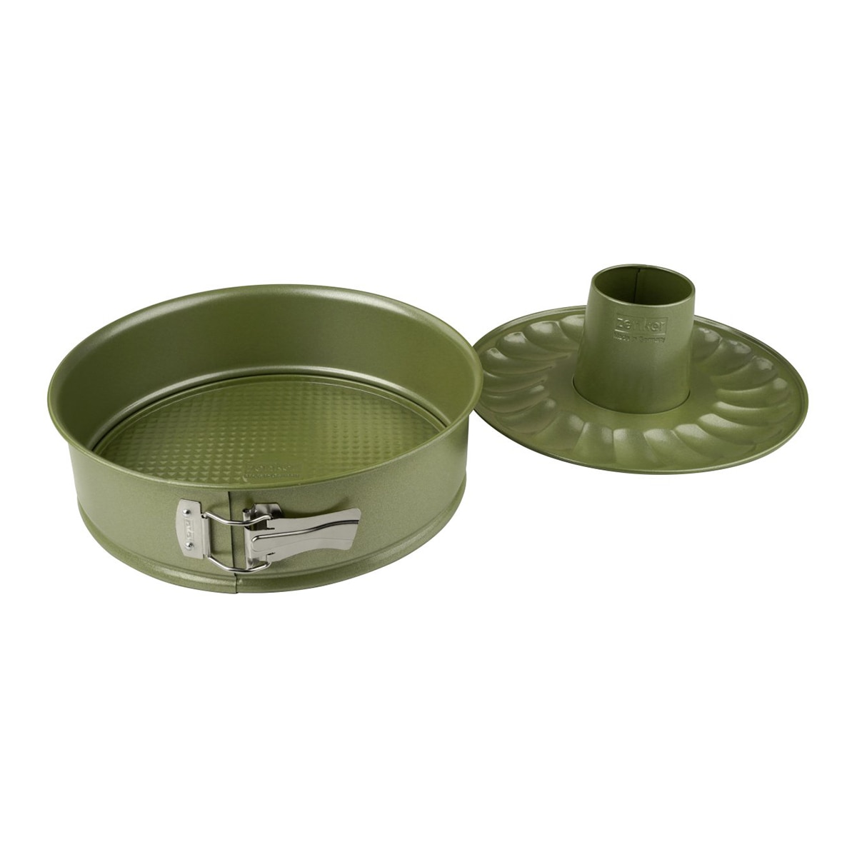 Molde desmontable con dos fondos Green Vision Zenker Verde-2