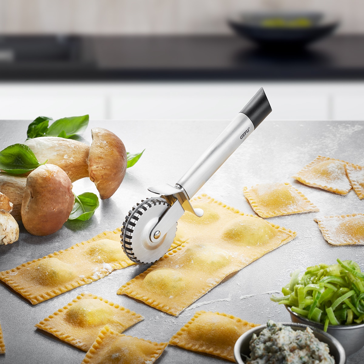 Rolo para Raviólis e Massa Recheada Primelin Gerfu Aço-2