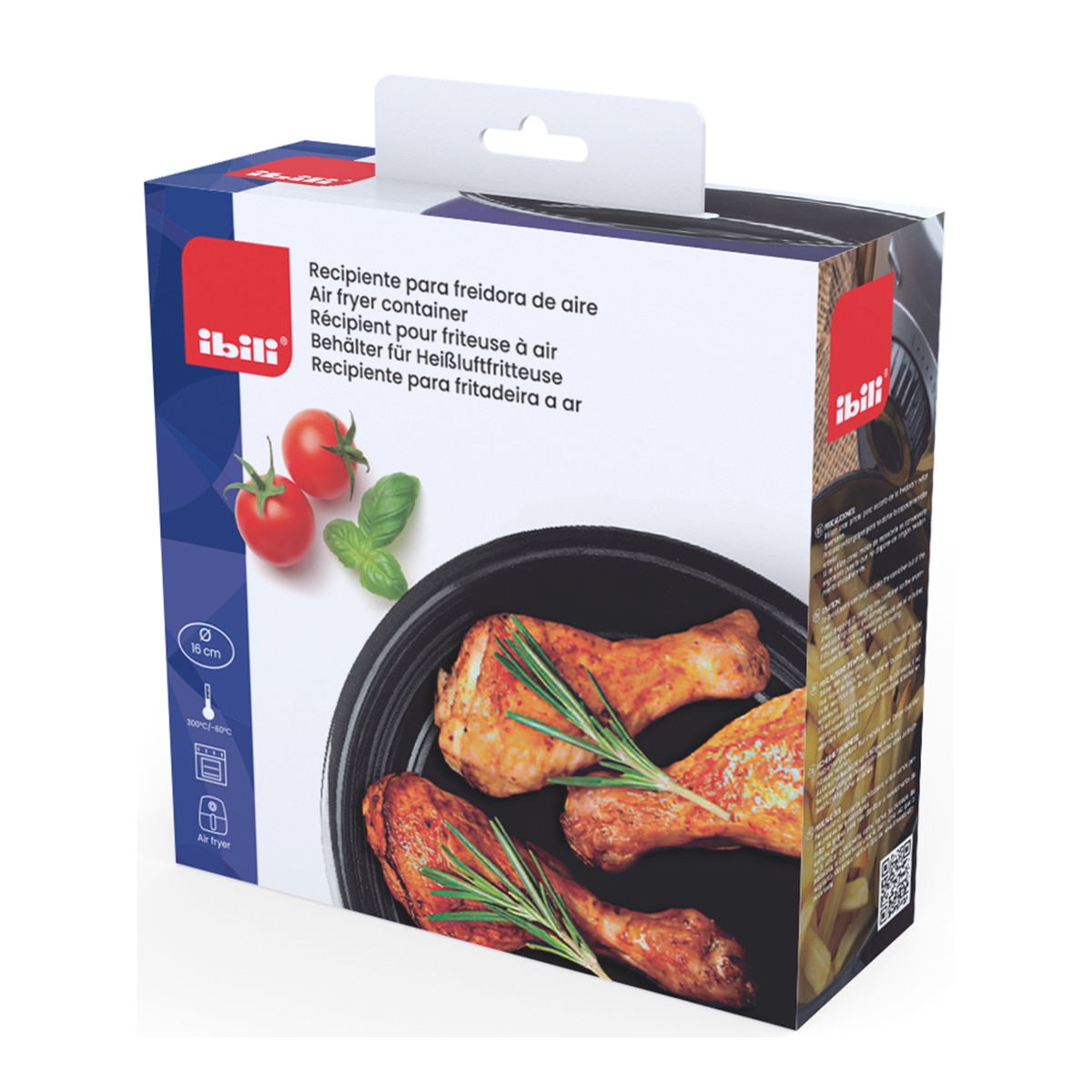 Recipiente para freidora de aire Air Fryer Ibili Azul-4