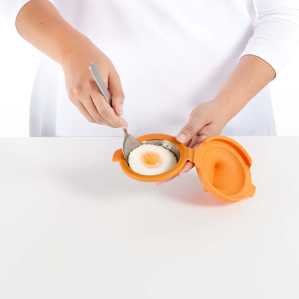 Kit de 2 Escalfadores de Ovos Laranja-5