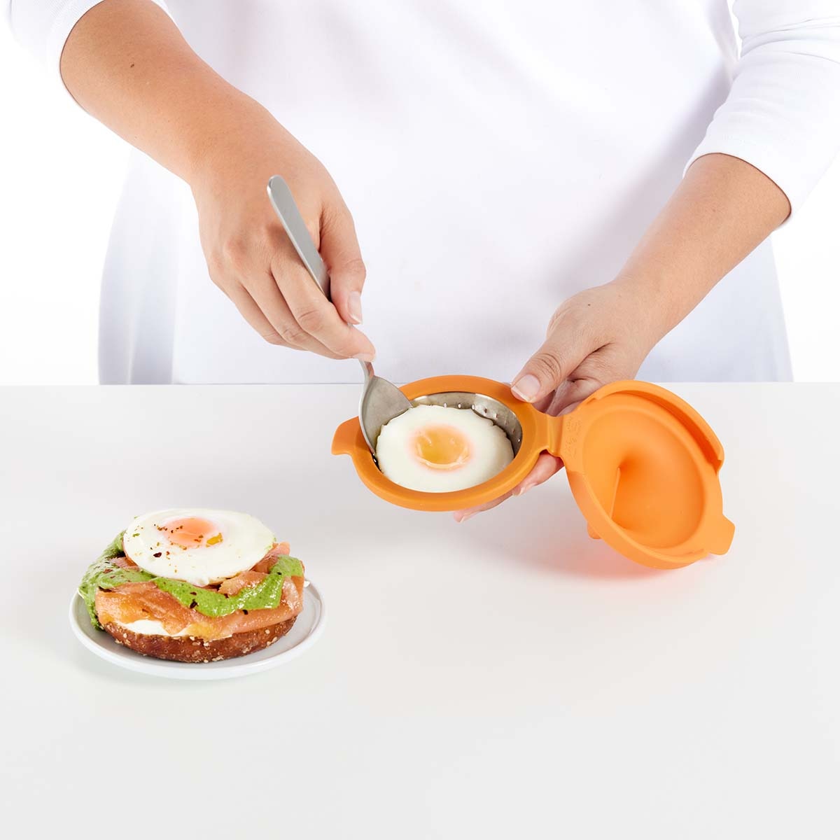 Kit de 2 Escalfadores de Ovos Laranja-6