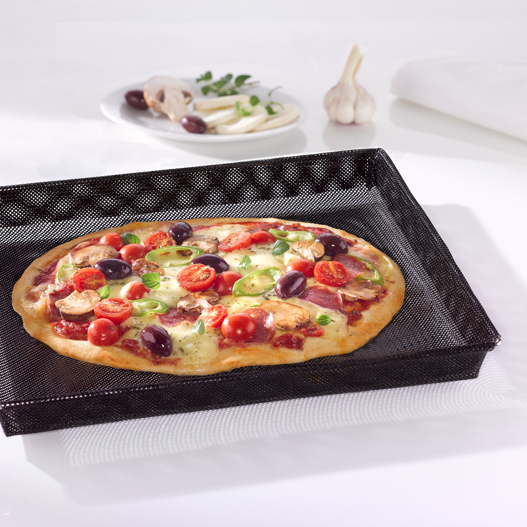 Cesta para Forno Crocante No Stick Preto-2