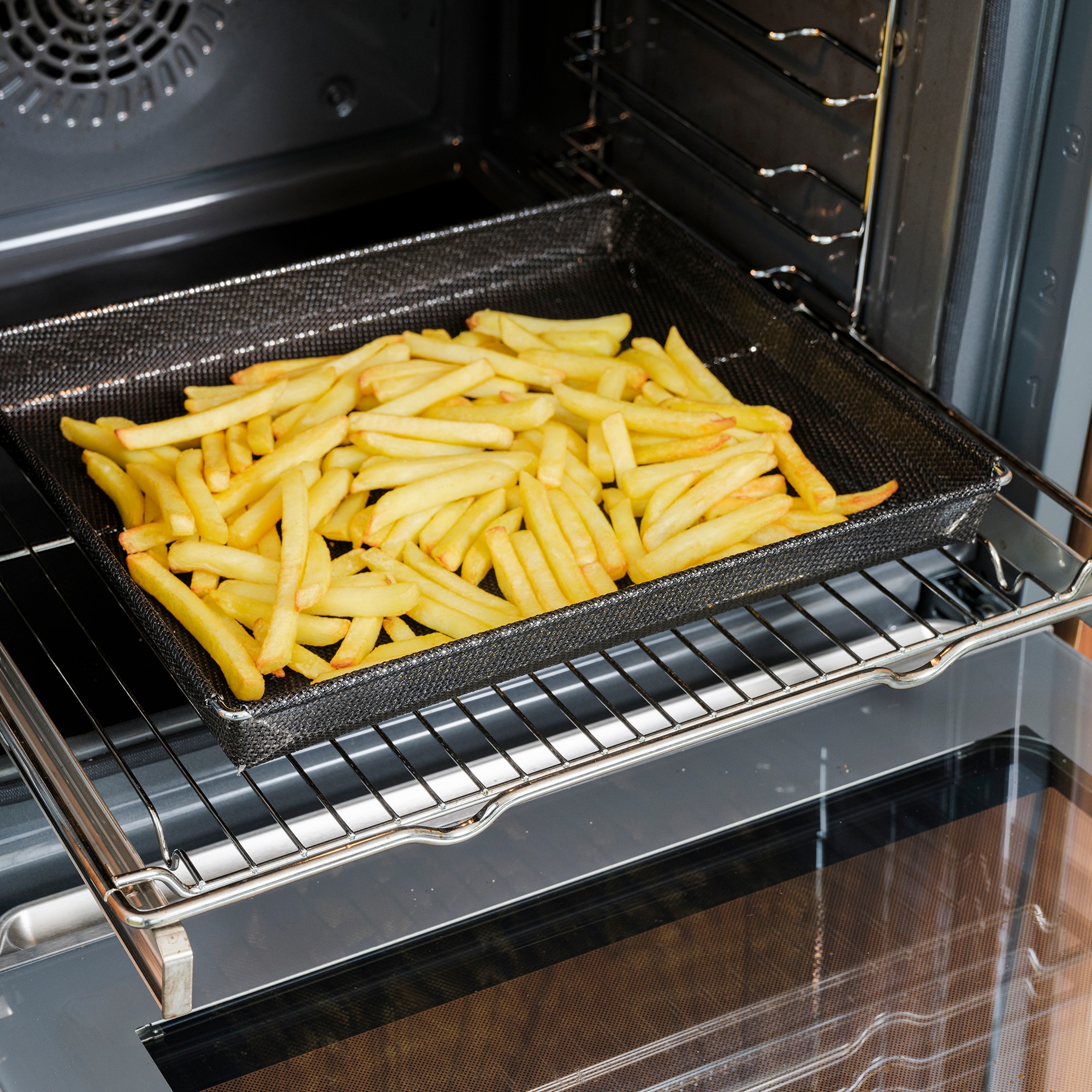 Cesta para Forno Crocante No Stick Preto-4