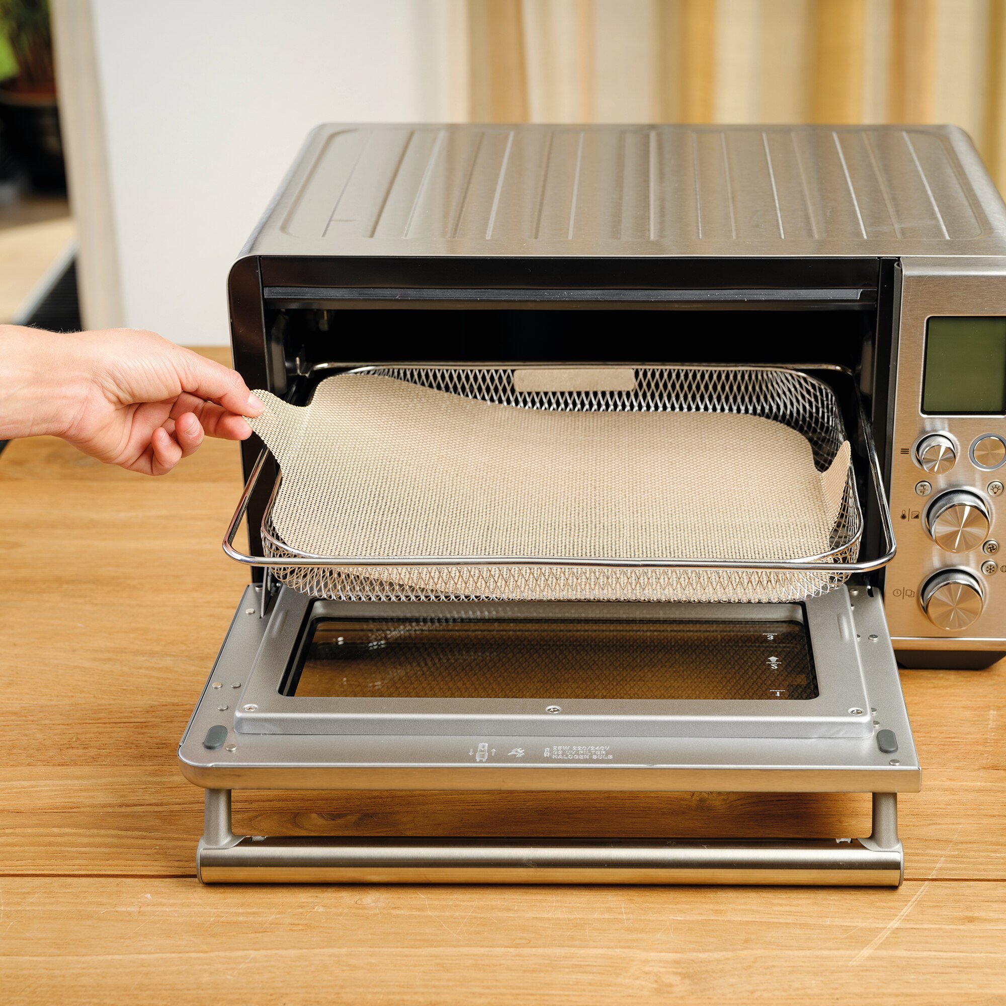 Conjunto de 2 Tapetes Airfryer No Stick Preto-2