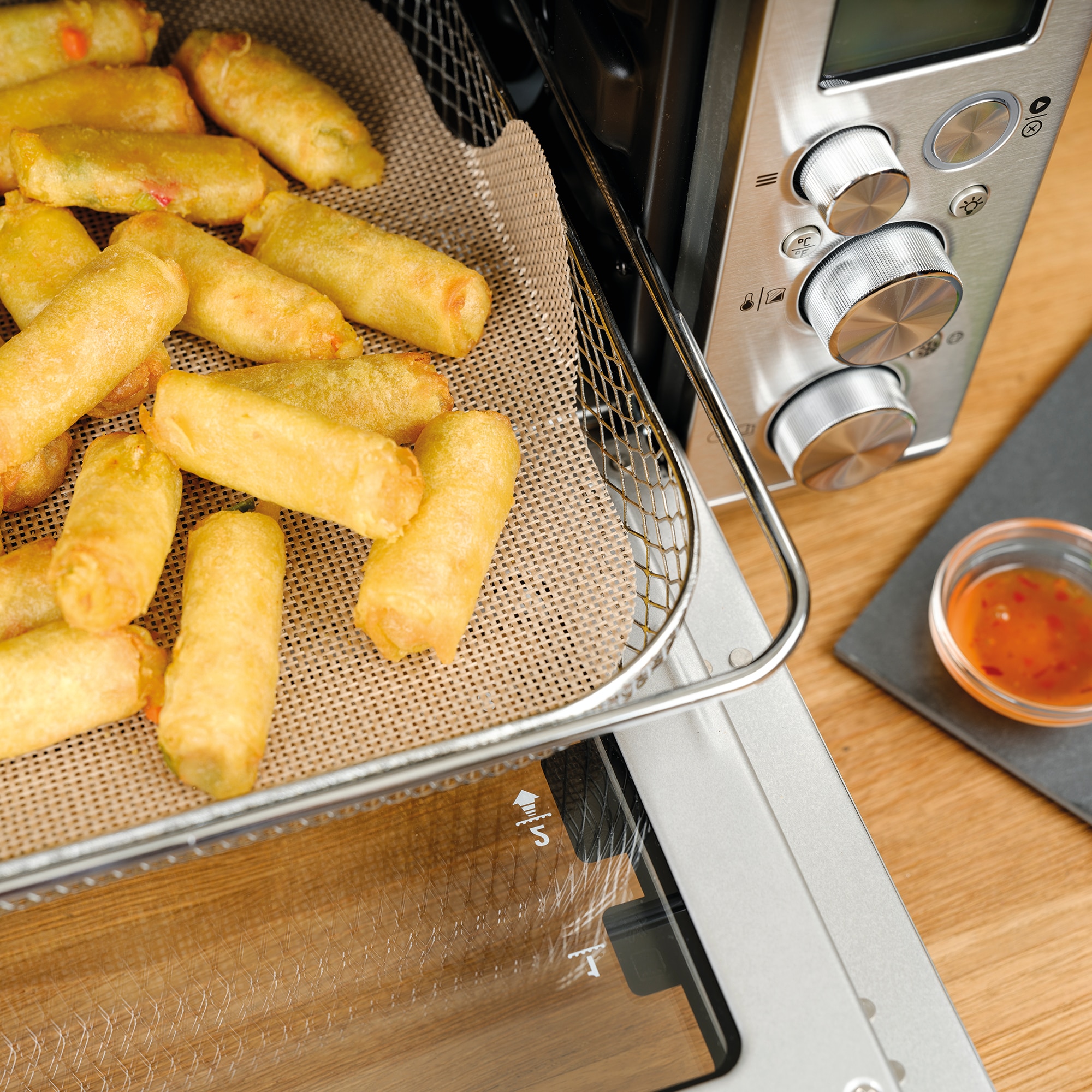Conjunto de 2 Tapetes Airfryer No Stick Preto-4