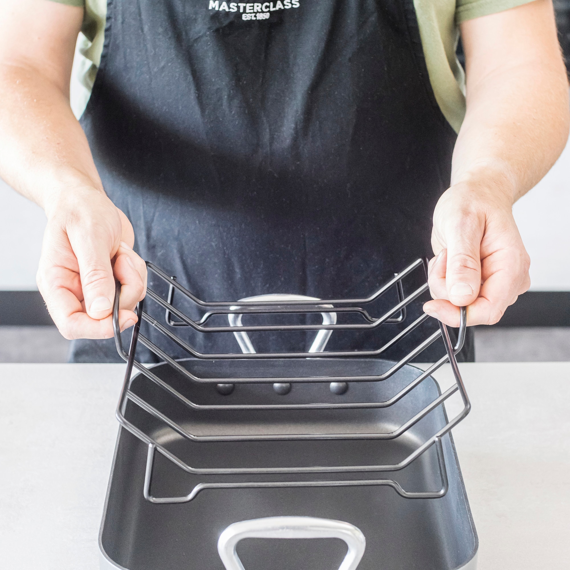 Tabuleiro para Assar Antiaderente Cinzento-3