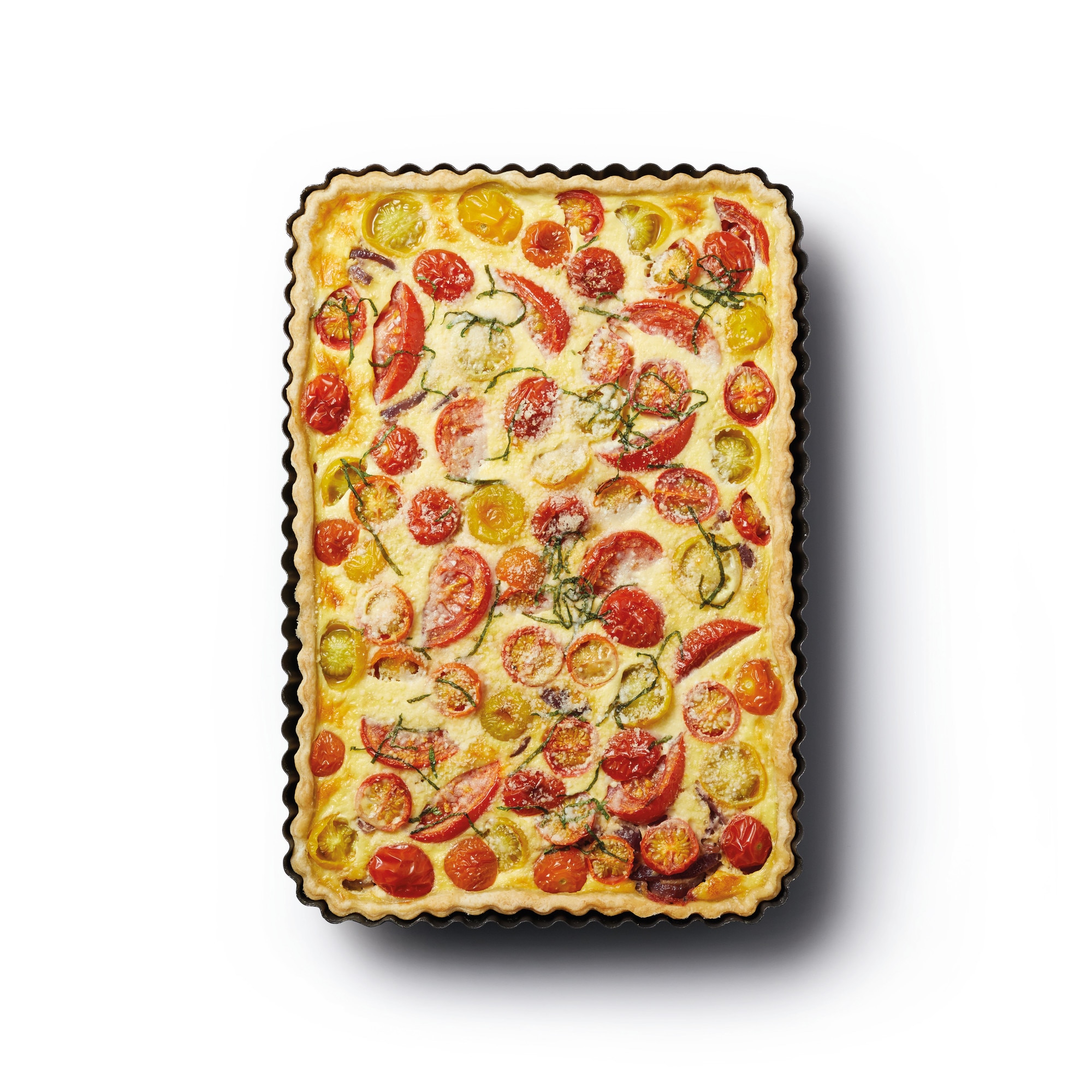 Forma Retangular Antiaderente para Quiche Cinzento-2