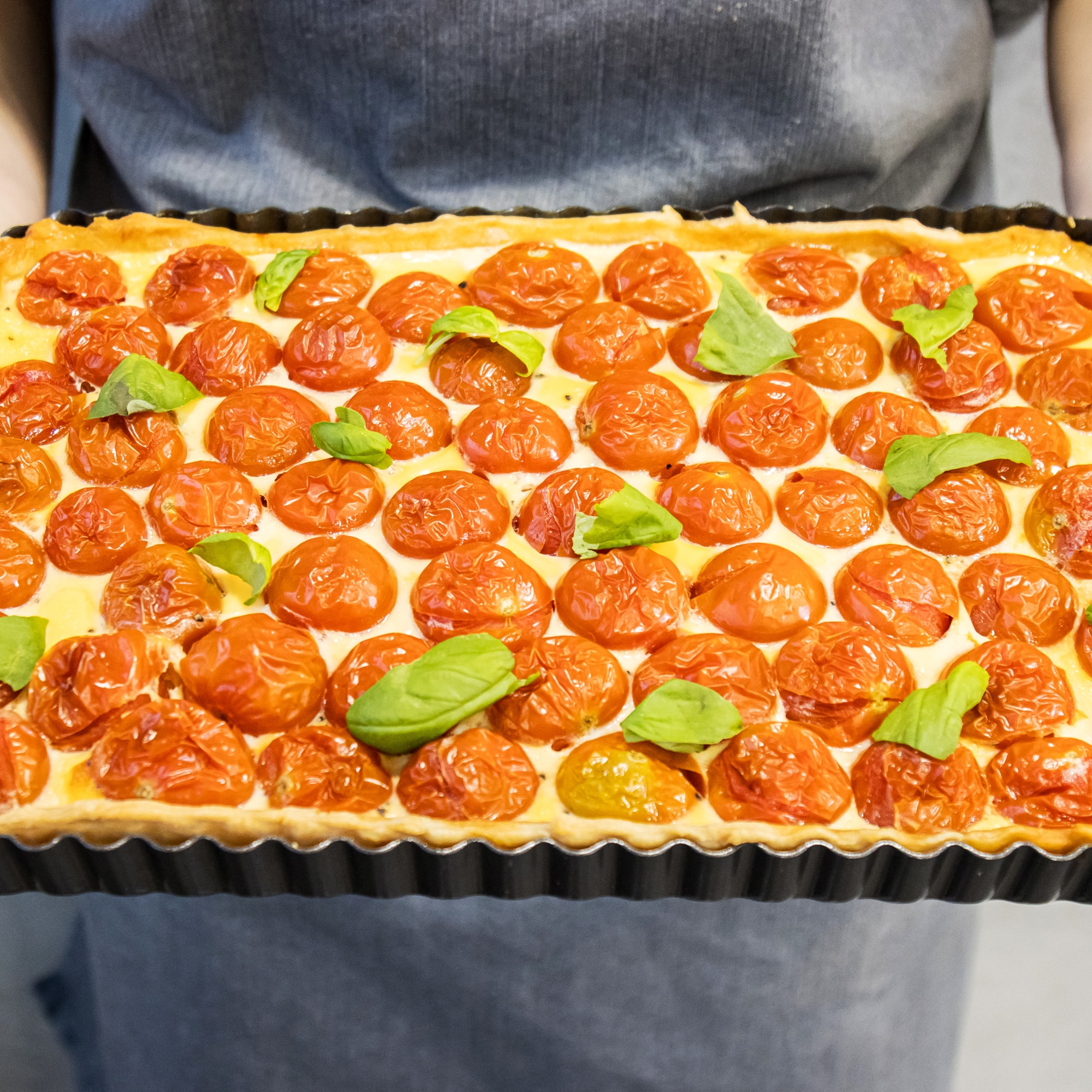 Forma Retangular Antiaderente para Quiche Cinzento-4