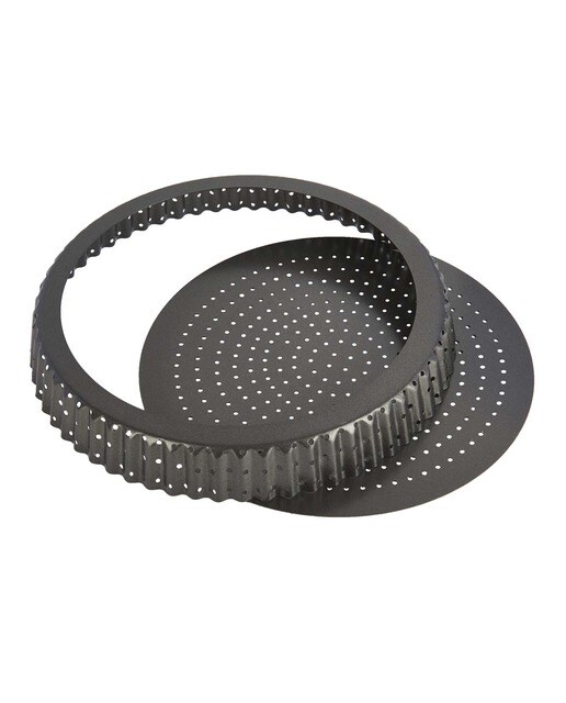 Tabuleiro Perfurado Redondo Crous Cinzento-2
