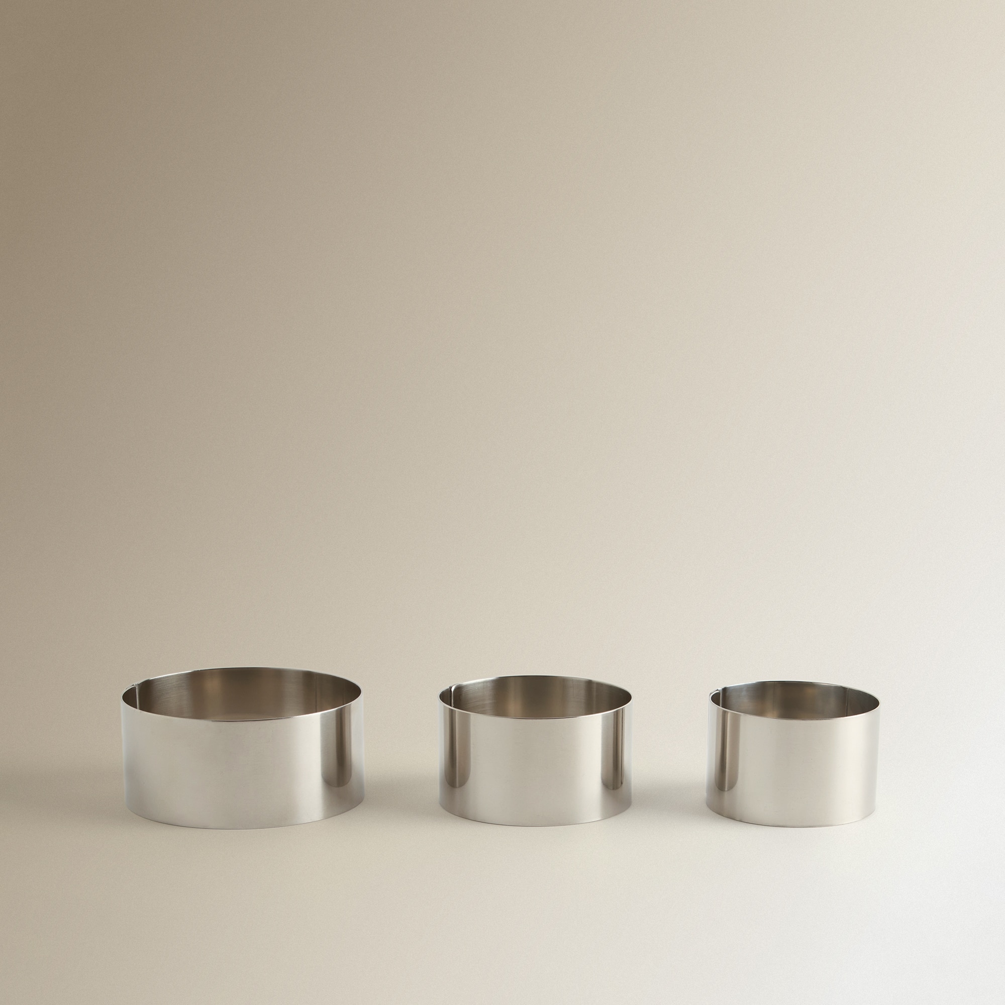 Conjunto de 3 Aros para Empratar Aço-1
