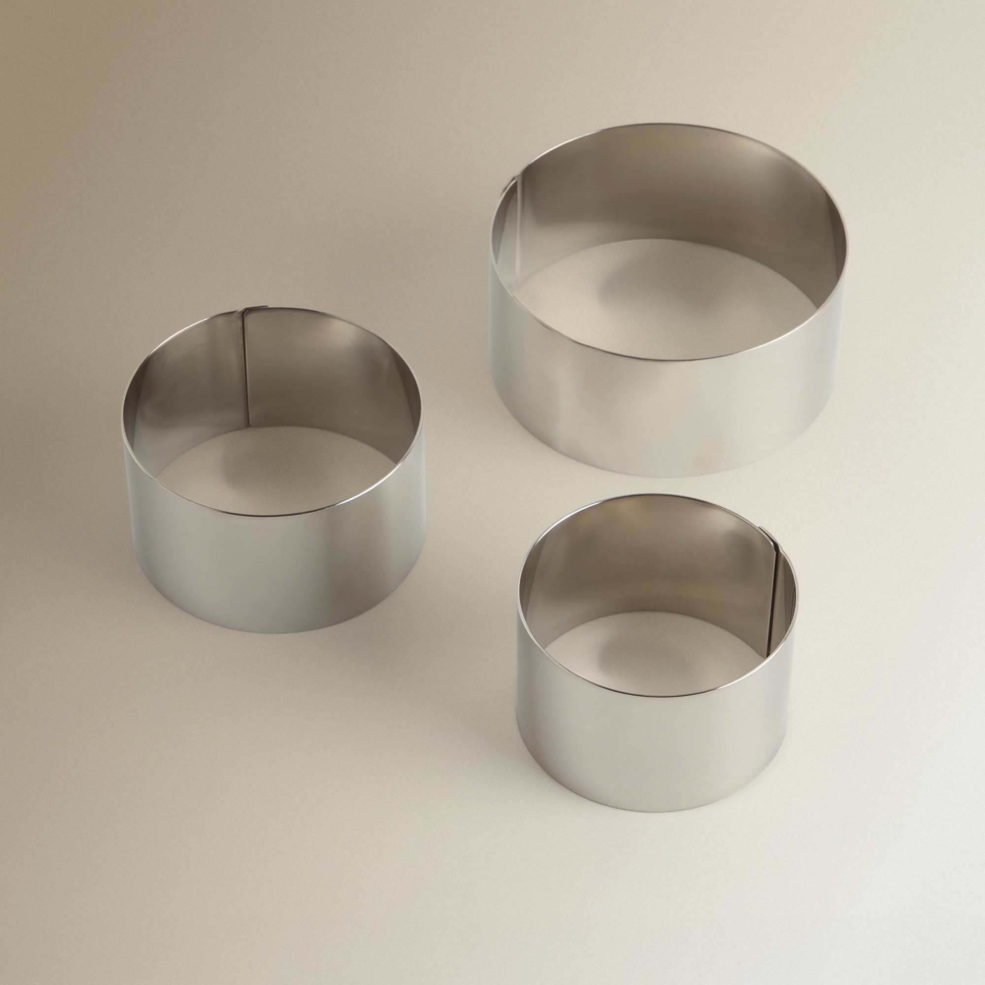 Conjunto de 3 Aros para Empratar Aço-2