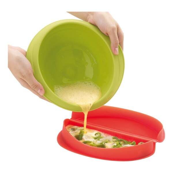 Molde Lékué Omelette para omeletas Vermelho-5