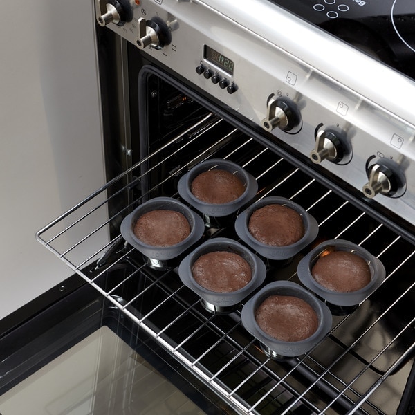 Conjunto de 6 Formas para Coulant Compatível com Air Fryer Preto-5
