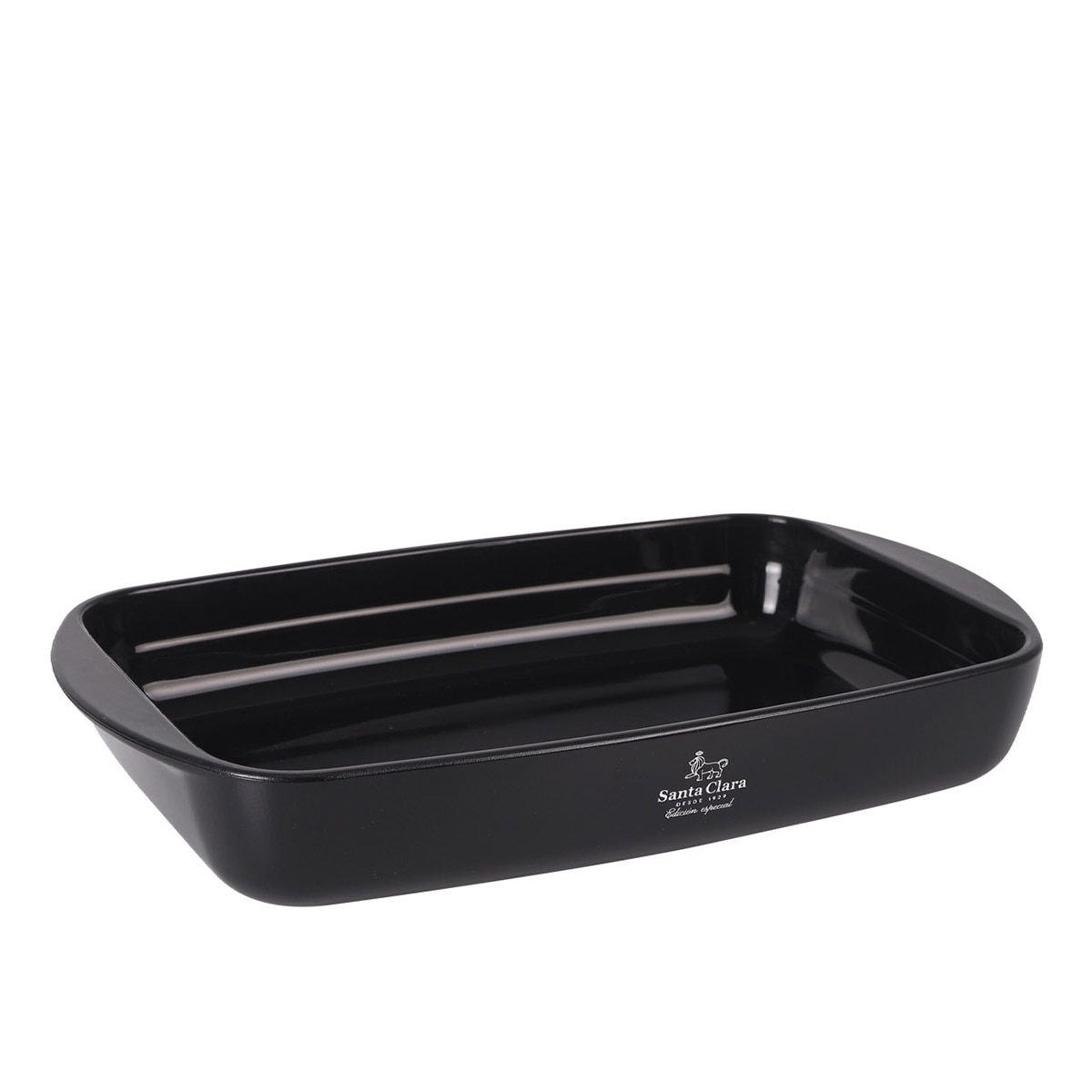 Fuente de horno de borosilicato Santa Clara Negro-1