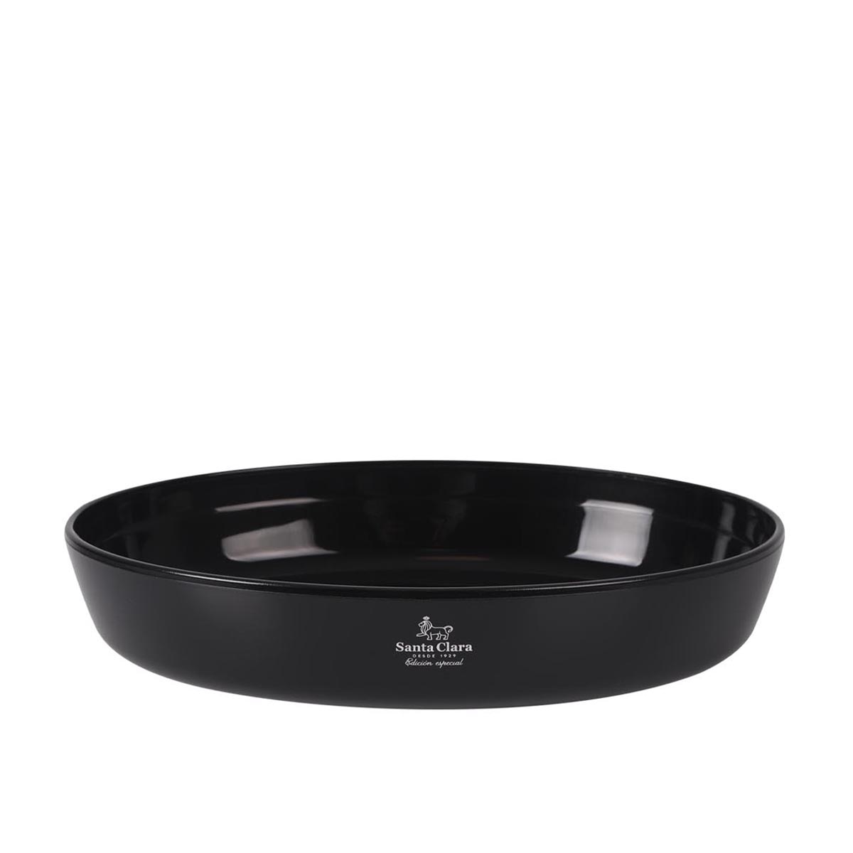 Fuente de horno ovalada de borosilicato Santa Clara Negro-1