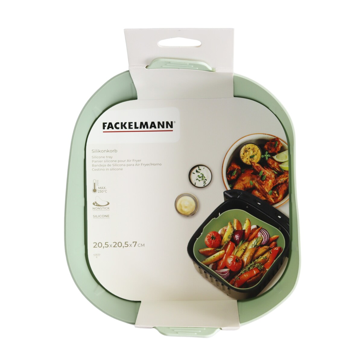 Molde cuadrado Airfryer Fackelmann Verde-3