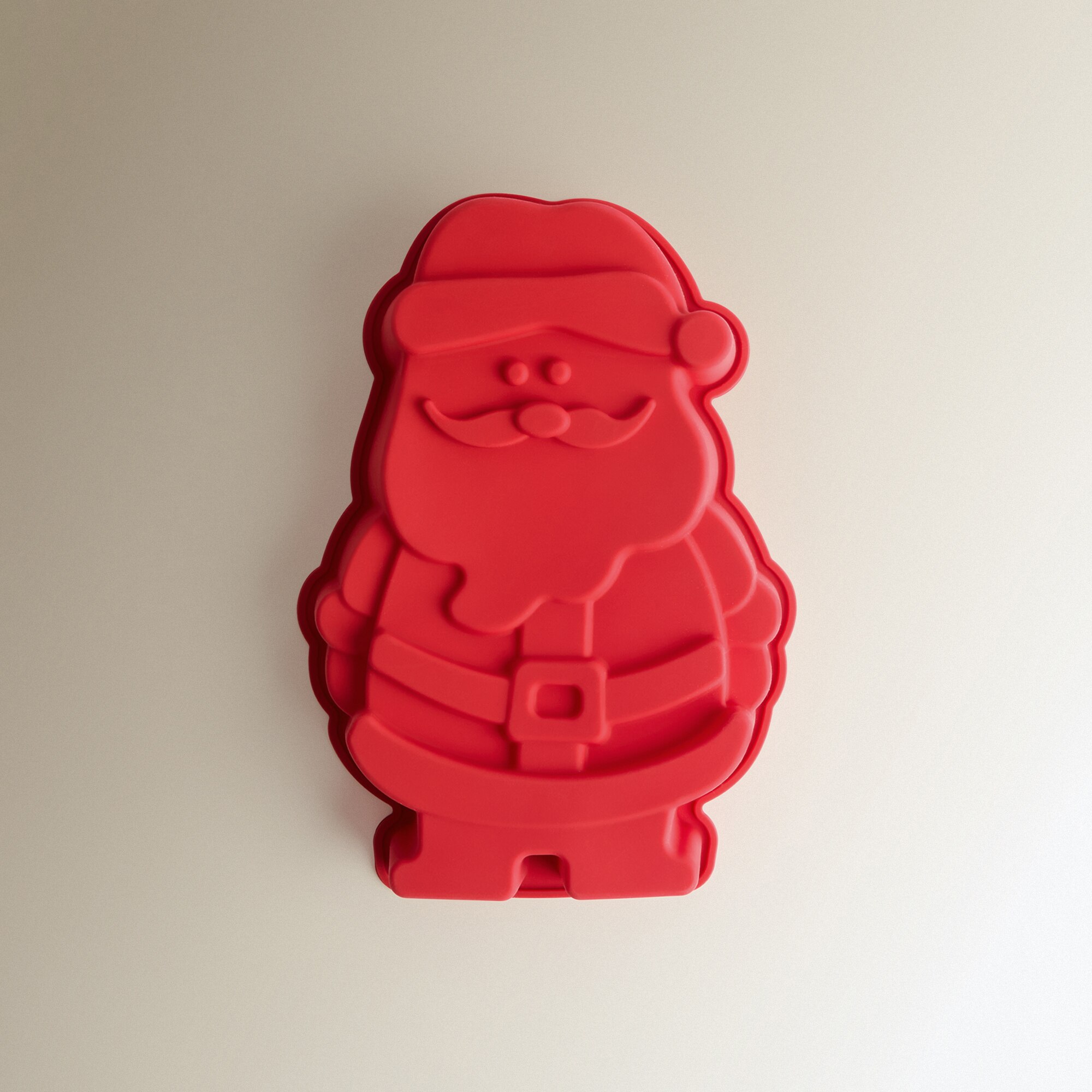 Molde de silicona para repostería Papá Noel Navidad Rojo-1