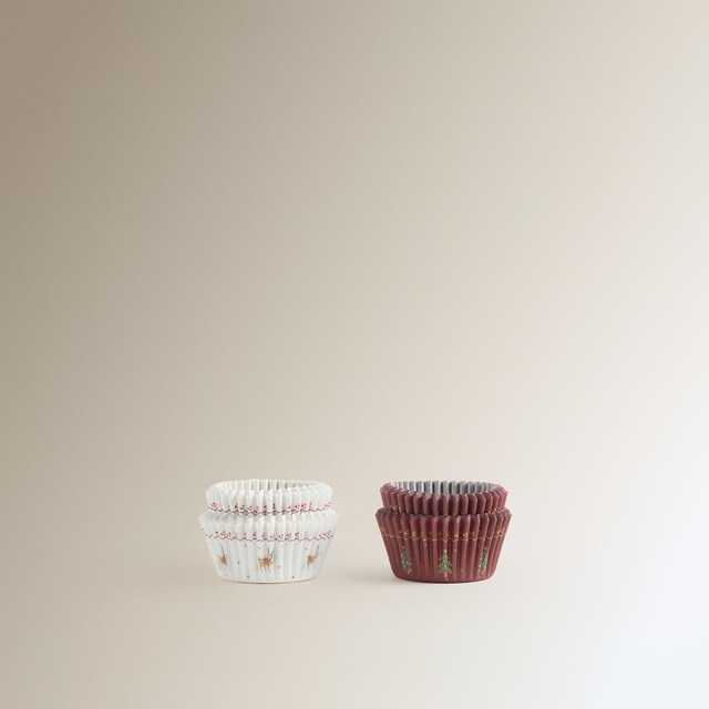 Imagen 0 de Set de 100 cápsulas de repostería Papá Noel Navidad