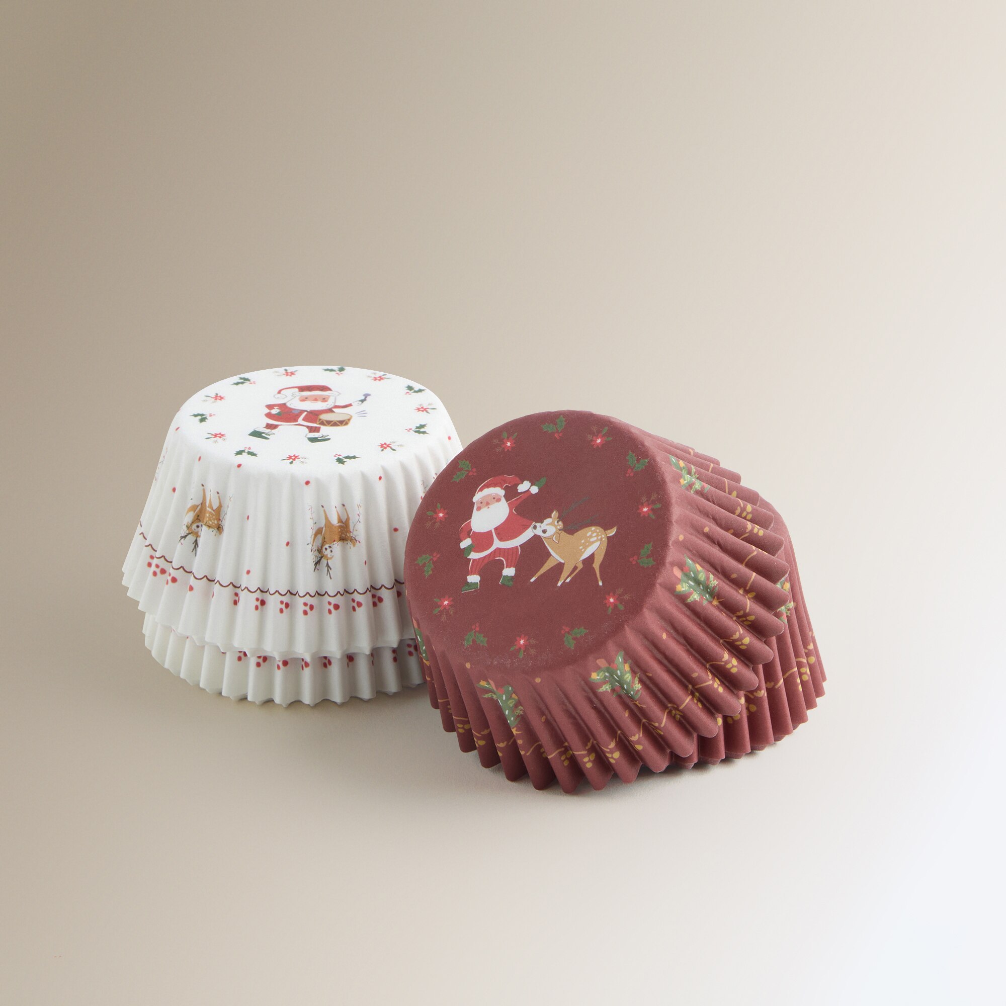 Set de 100 cápsulas de repostería Papá Noel Navidad Multicolor-2