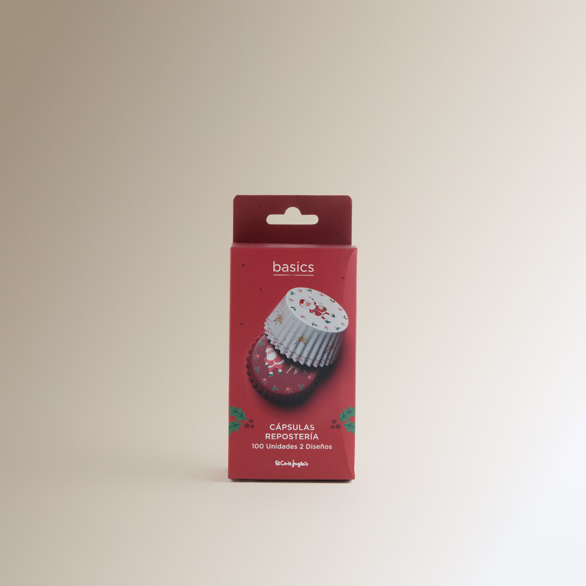 Set de 100 cápsulas de repostería Papá Noel Navidad Multicolor-3