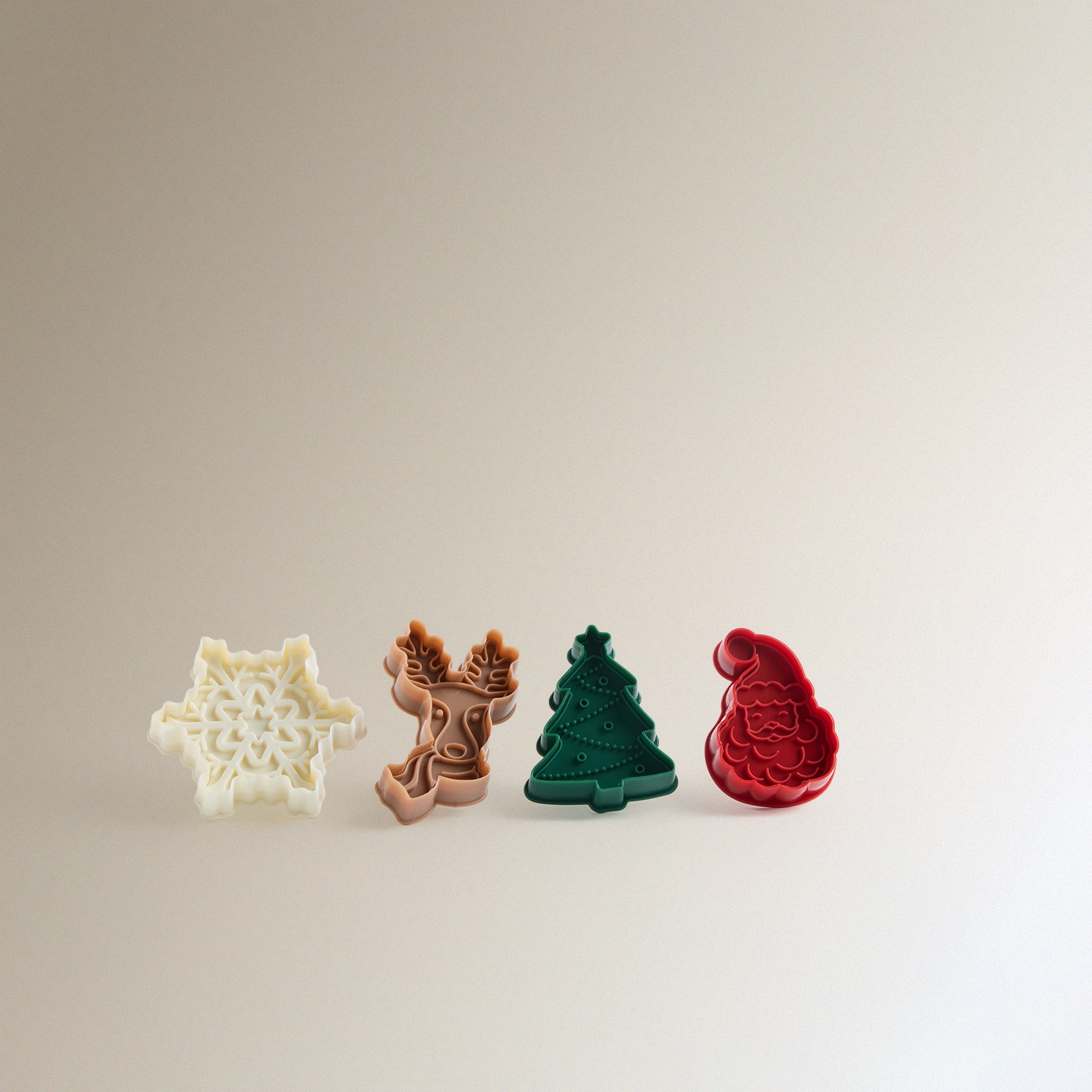 Set de 4 sellos para galletas Navidad Multicolor-1