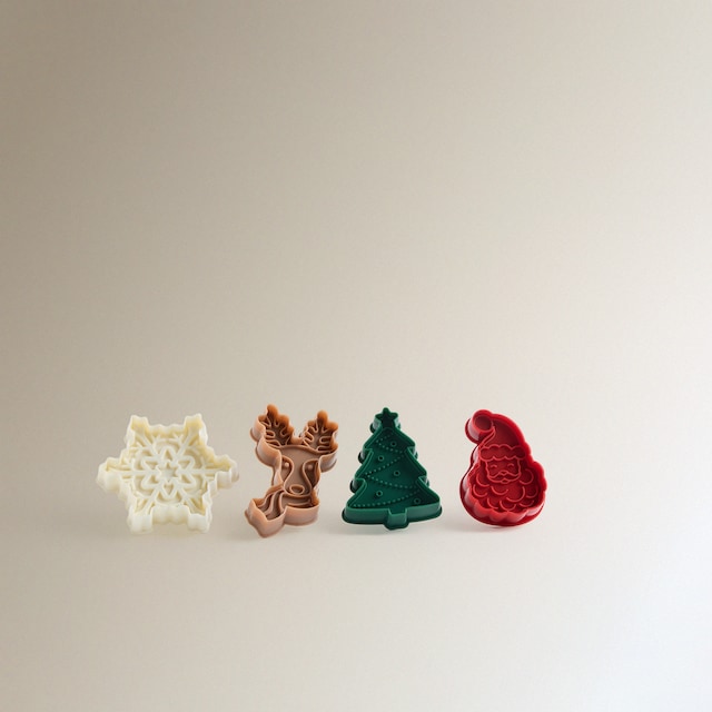 Imagen 0 de Set de 4 sellos para galletas Navidad