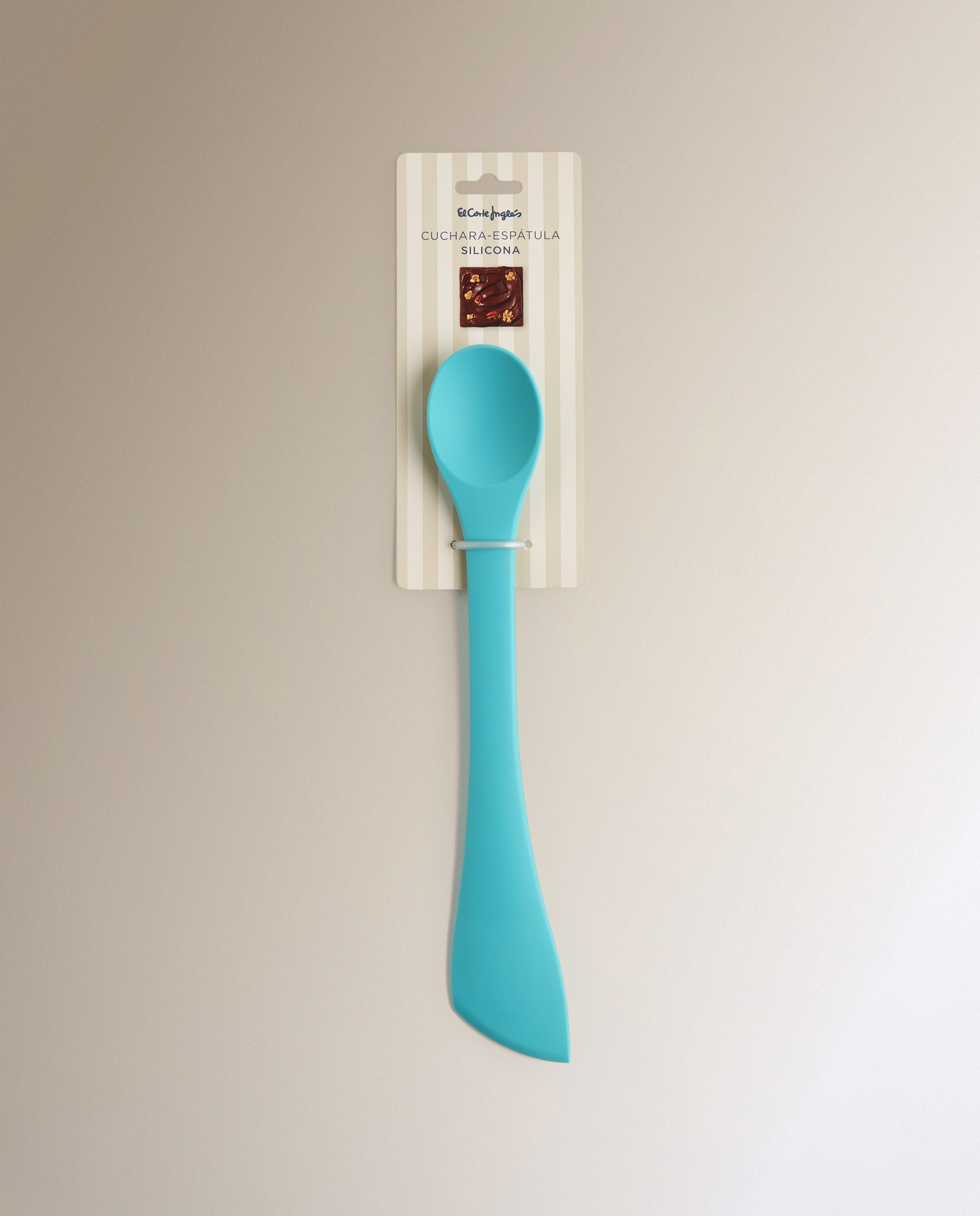 Espátula Dupla de Silicone para Pastelaria Azul-4