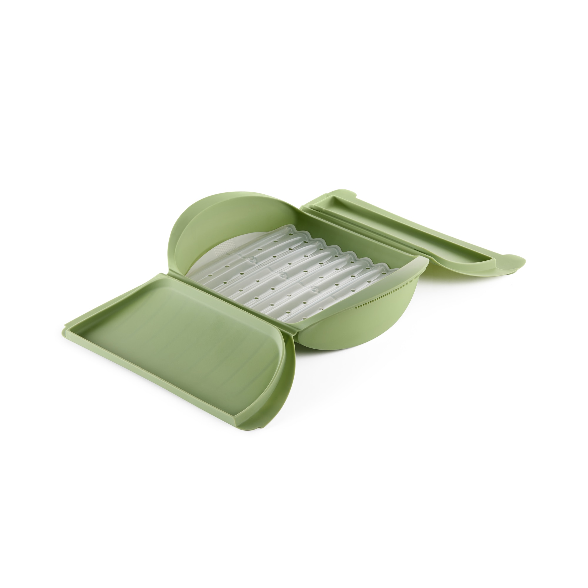 Imagem 0 de Estojo de vapor em silicone com tabuleiro para 4 pessoas Lékué