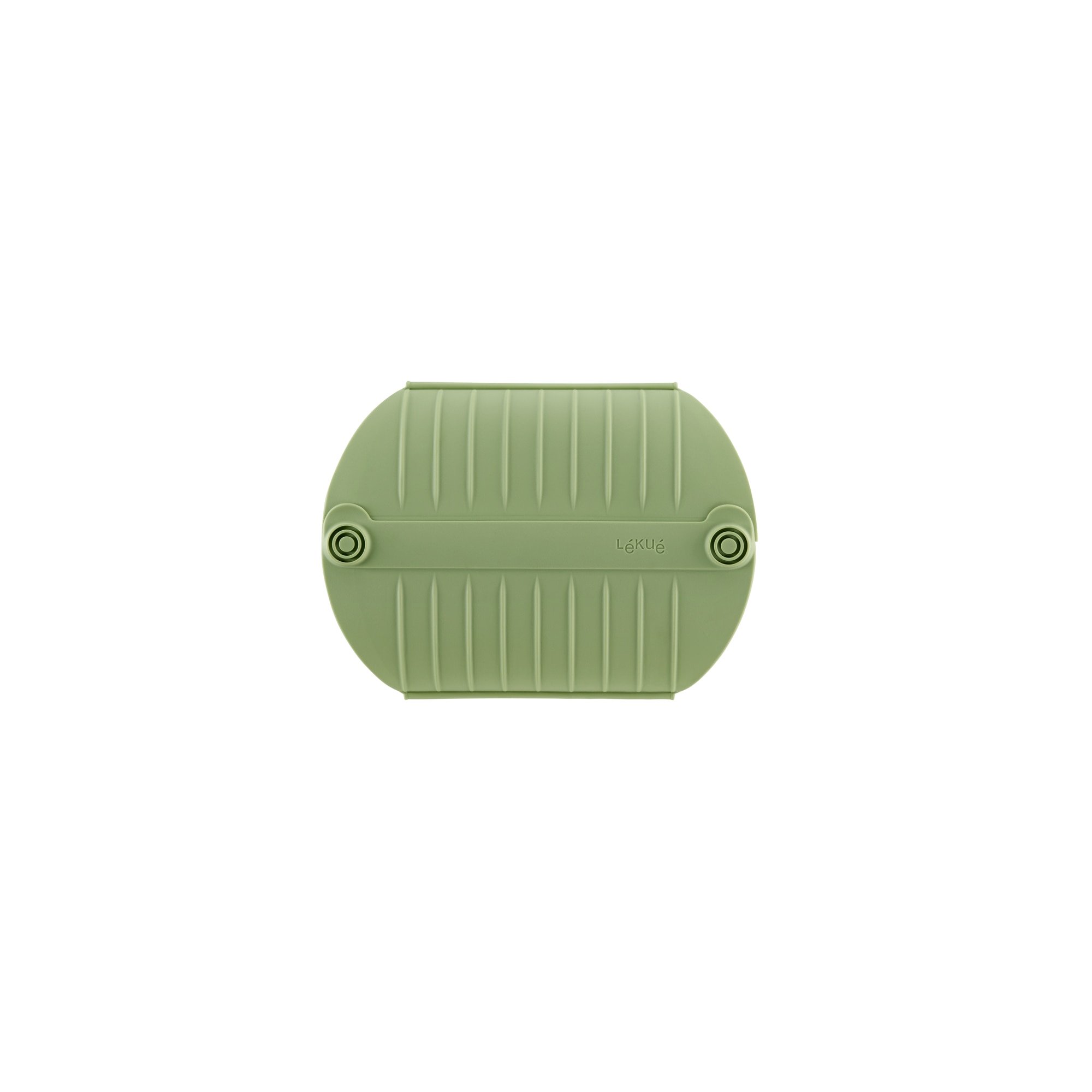 Estojo de vapor em silicone com tabuleiro para 4 pessoas Lékué Verde-4
