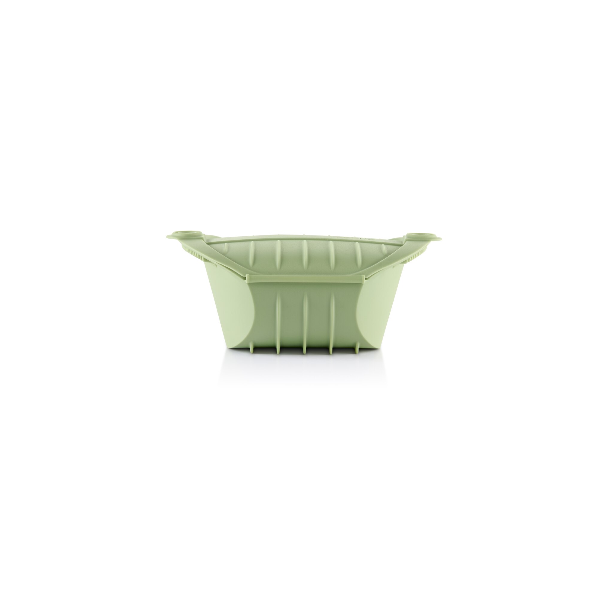 Estojo de vapor em silicone fundo para 2 pessoas Lékué Verde-4
