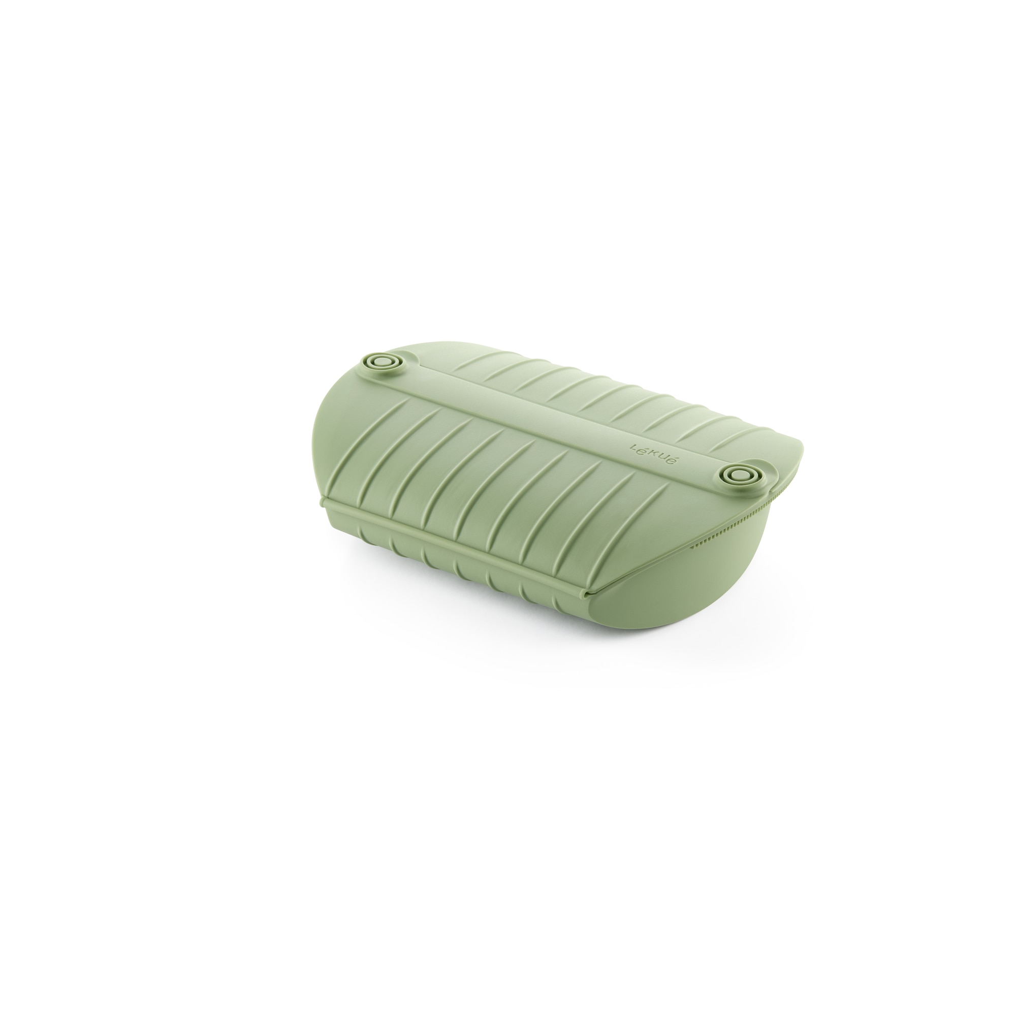 Imagem 0 de Estojo de vapor em silicone com tabuleiro para 4 pessoas e livro de receitas Lékué