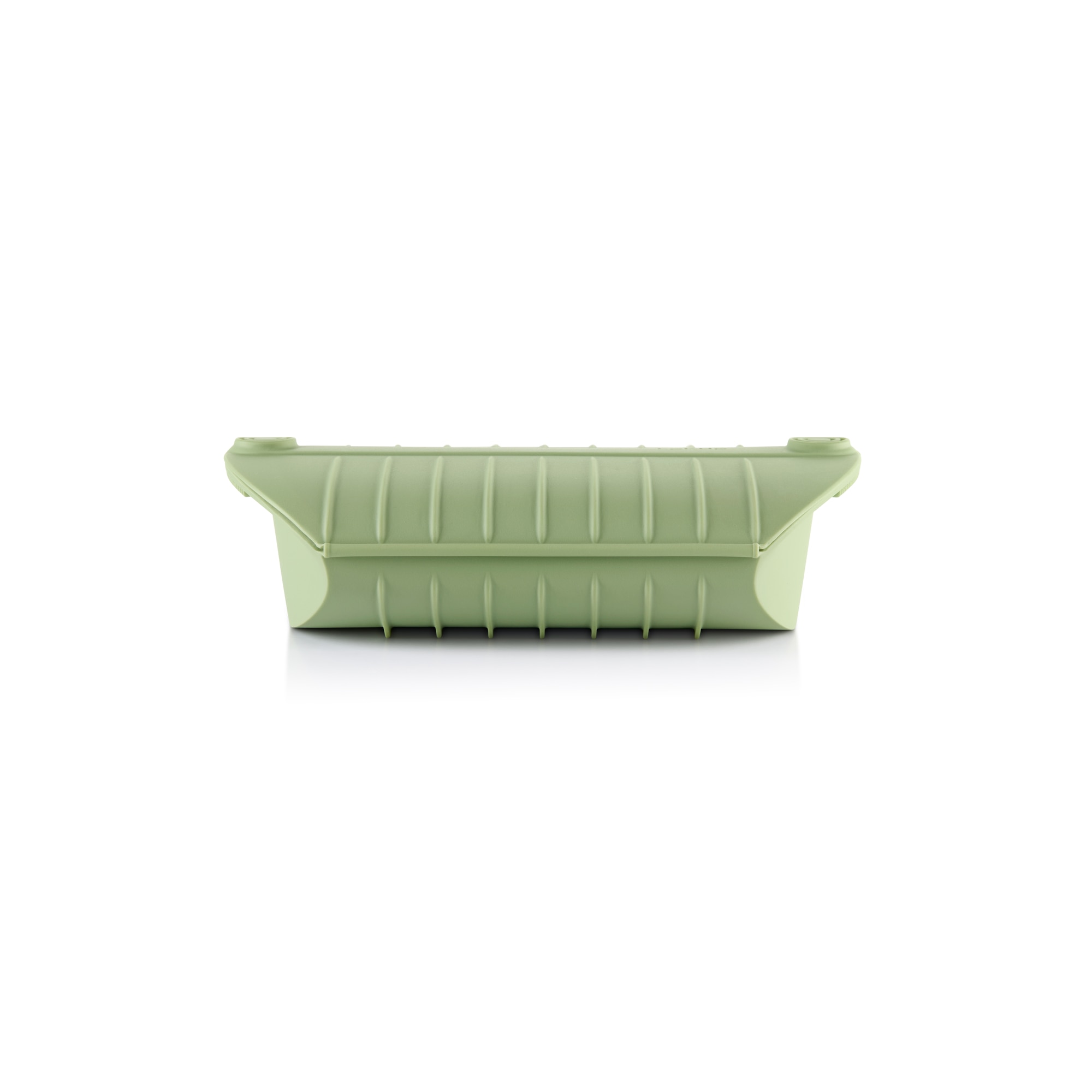 Estojo de vapor em silicone com tabuleiro para 4 pessoas e livro de receitas Lékué Verde-3
