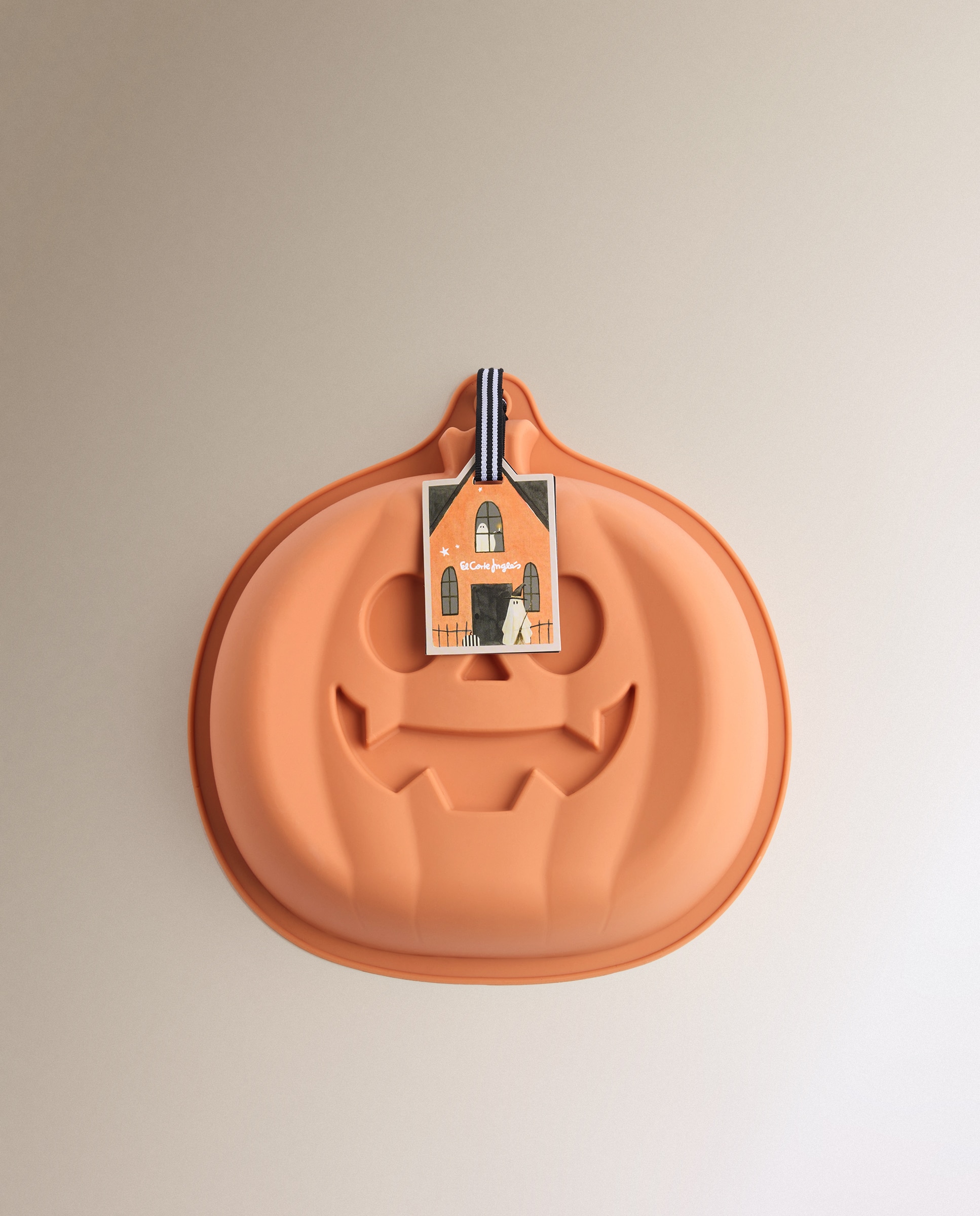 Molde de Silicone Abóbora Grande Halloween Laranja-4