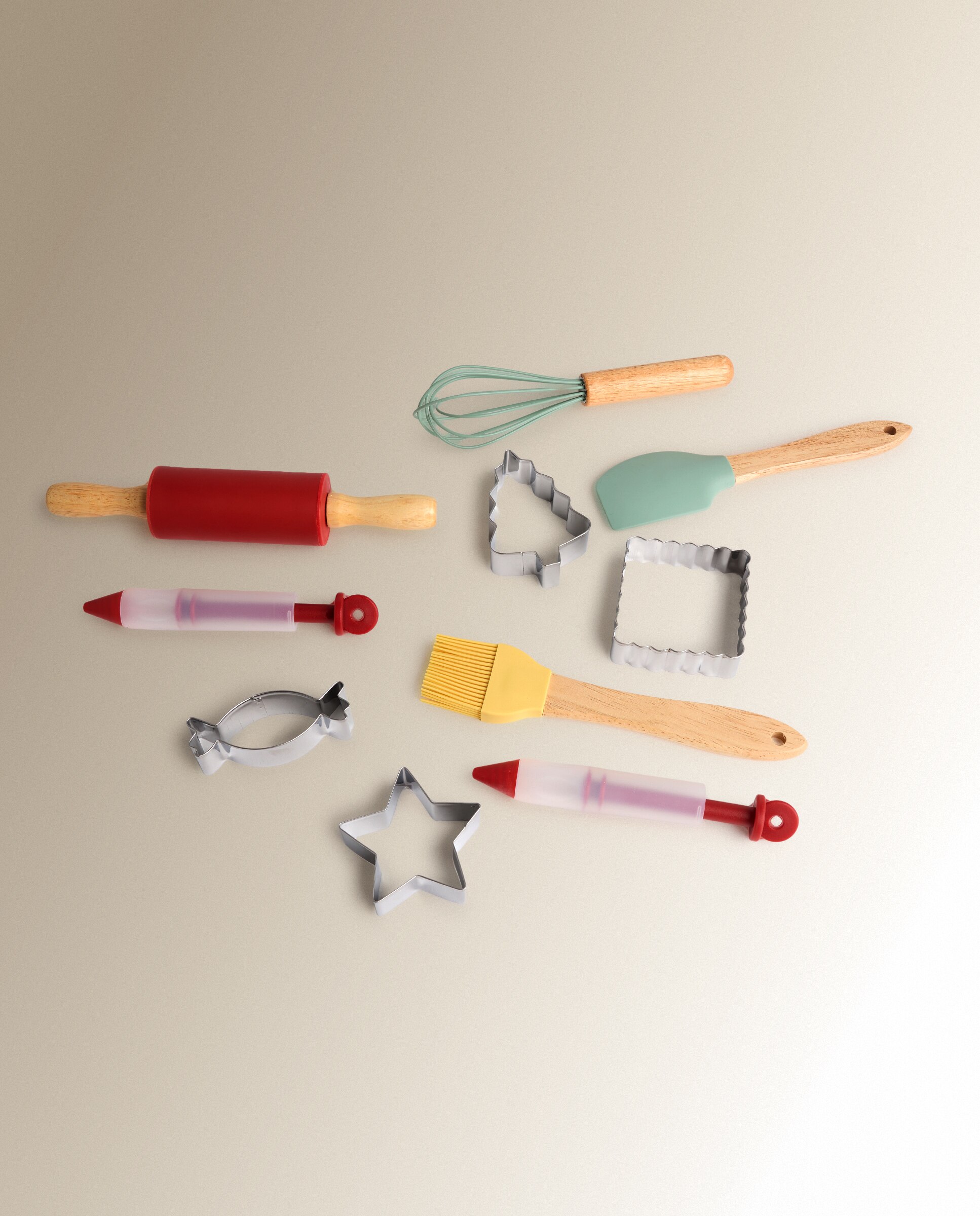 Conjunto de 14 Acessórios de Confeitaria Infantil com Caixa de Natal Multicolor-2