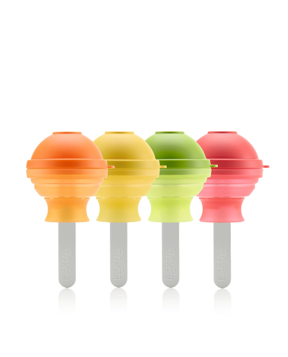 Conjunto de 4 moldes para gelados Lolipop Lékué Multicolor-6