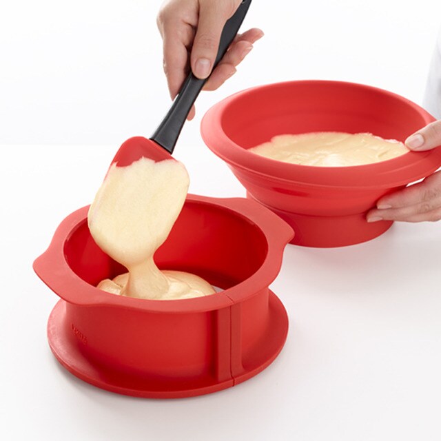 Molde Desmontável de Silicone Vermelho-4